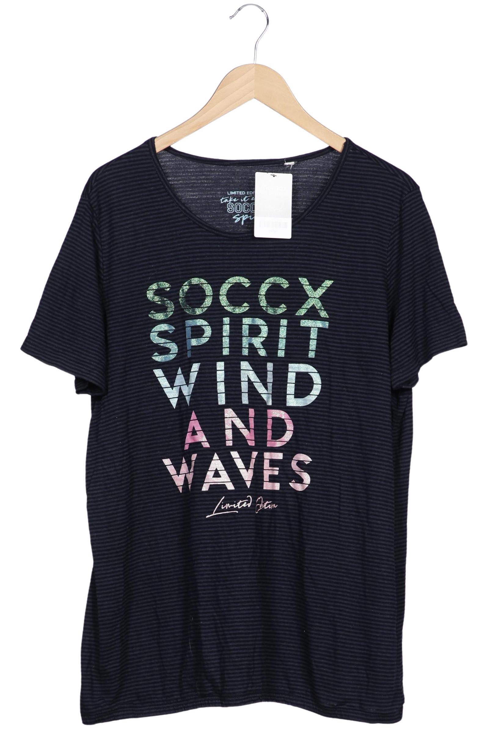 

Soccx Damen T-Shirt, marineblau, Gr. 46