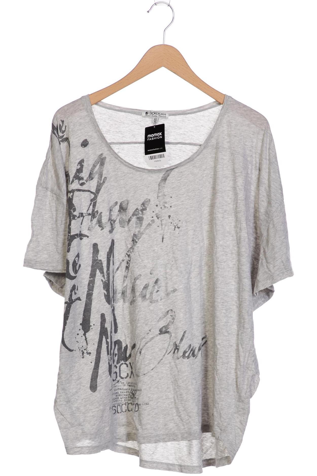 

Soccx Damen T-Shirt, grau, Gr. 42