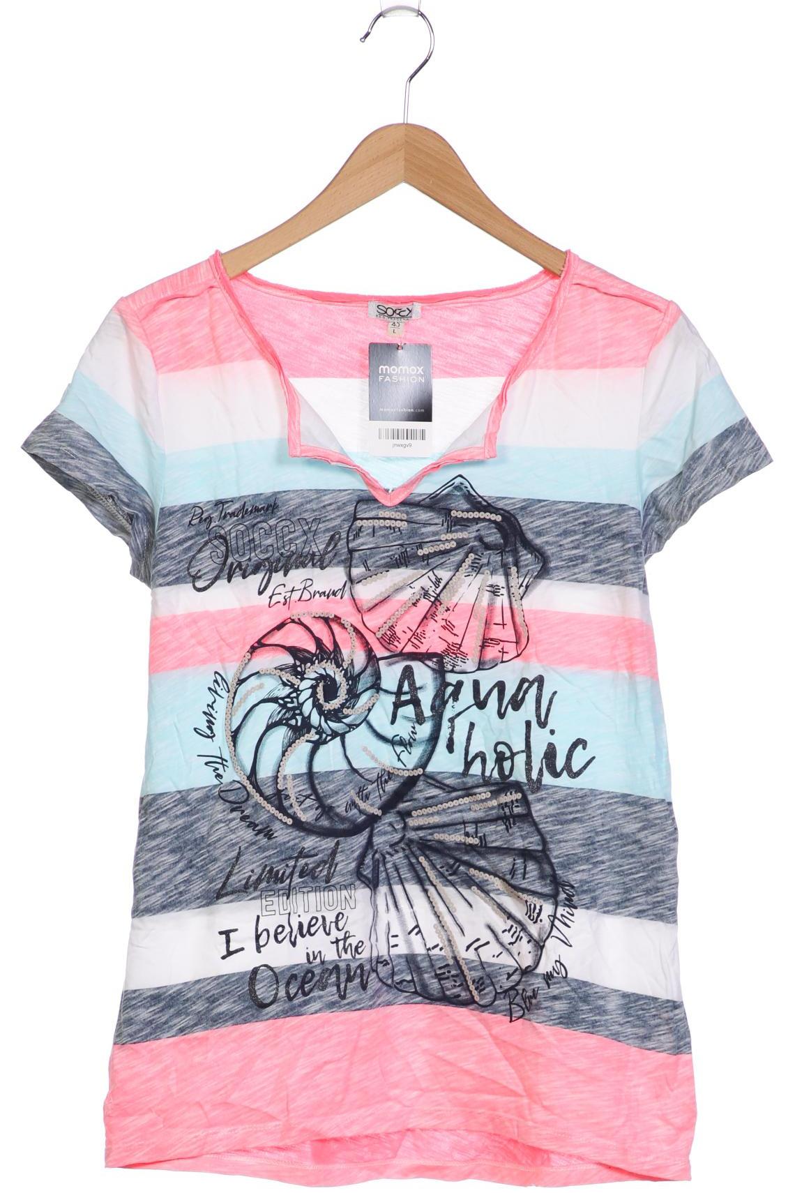 

Soccx Damen T-Shirt, mehrfarbig, Gr. 40