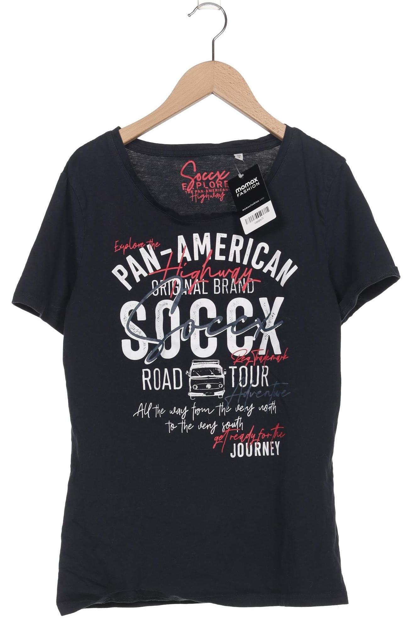 

Soccx Damen T-Shirt, schwarz, Gr. 38