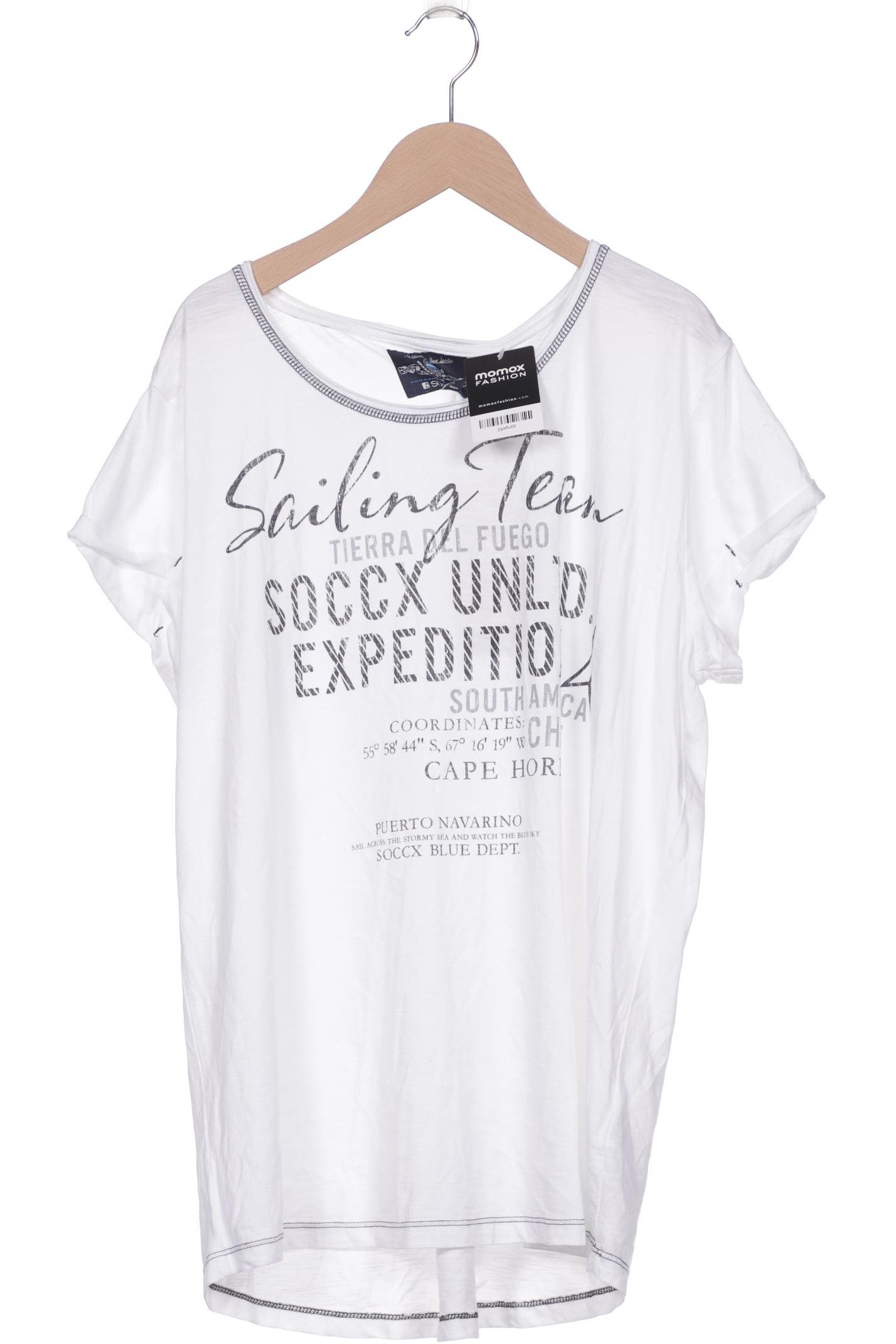 

SOCCX Damen T-Shirt, weiß