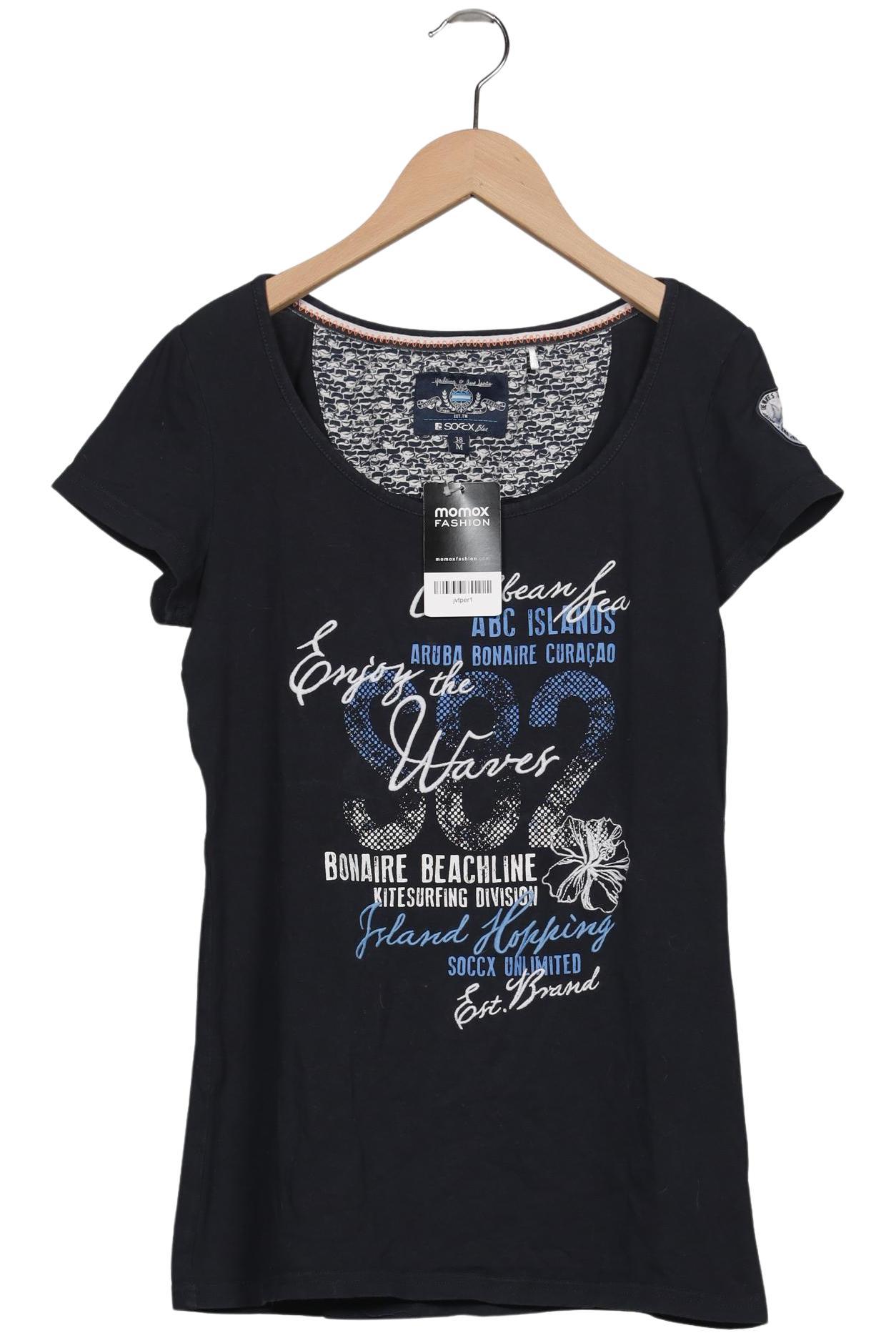 

Soccx Damen T-Shirt, marineblau, Gr. 38