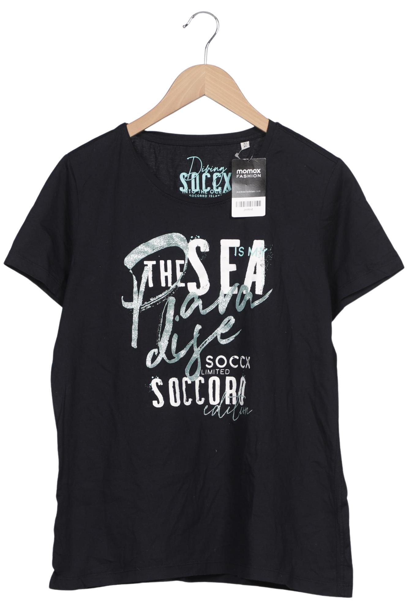

Soccx Damen T-Shirt, marineblau, Gr. 42