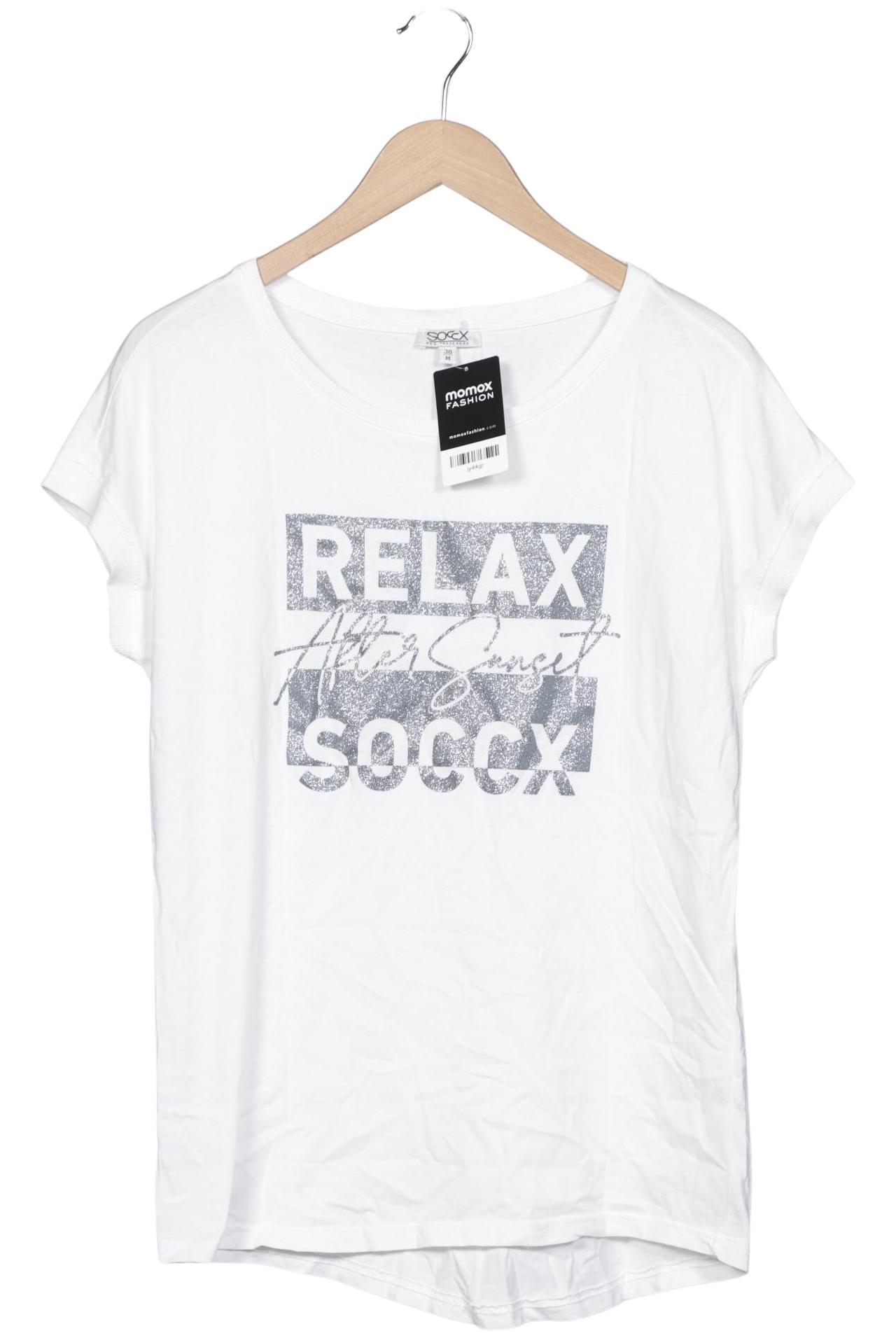 

Soccx Damen T-Shirt, weiß, Gr. 38