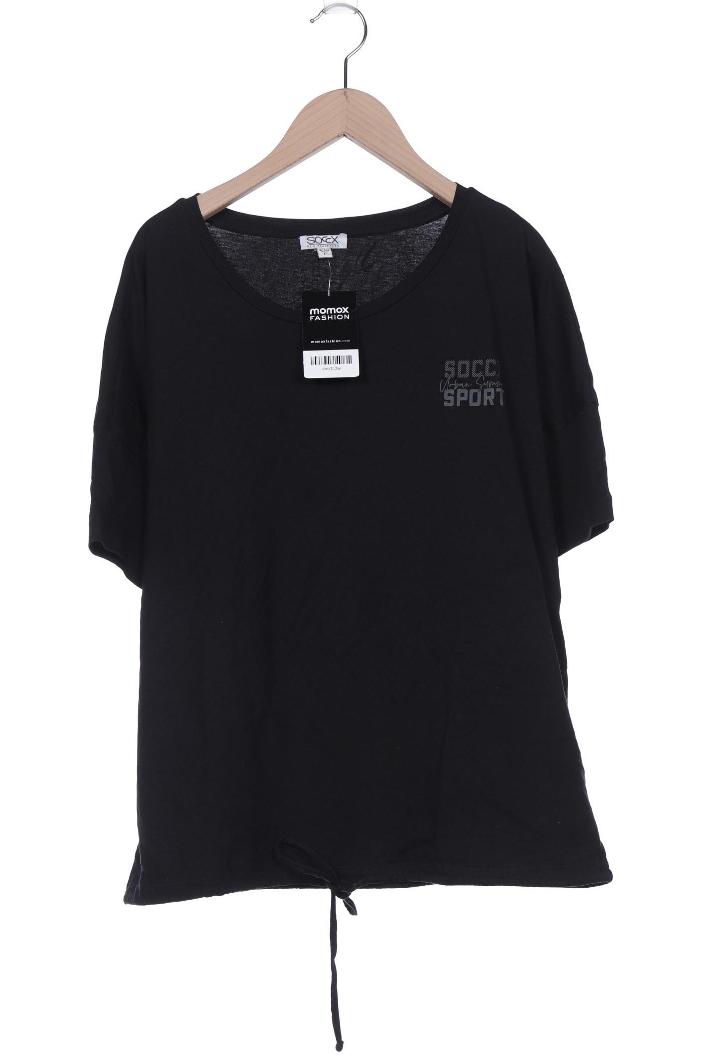 

Soccx Damen T-Shirt, schwarz, Gr. 42