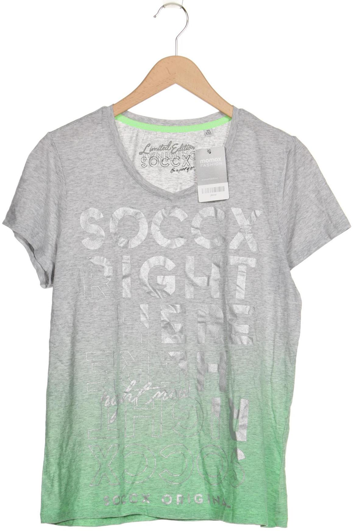 

Soccx Damen T-Shirt, grau, Gr. 44