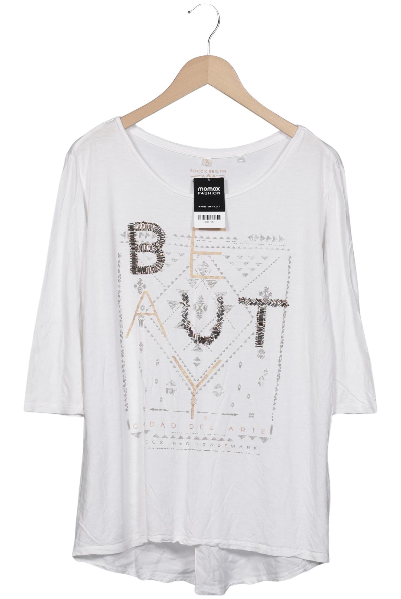 

Soccx Damen T-Shirt, weiß, Gr. 42