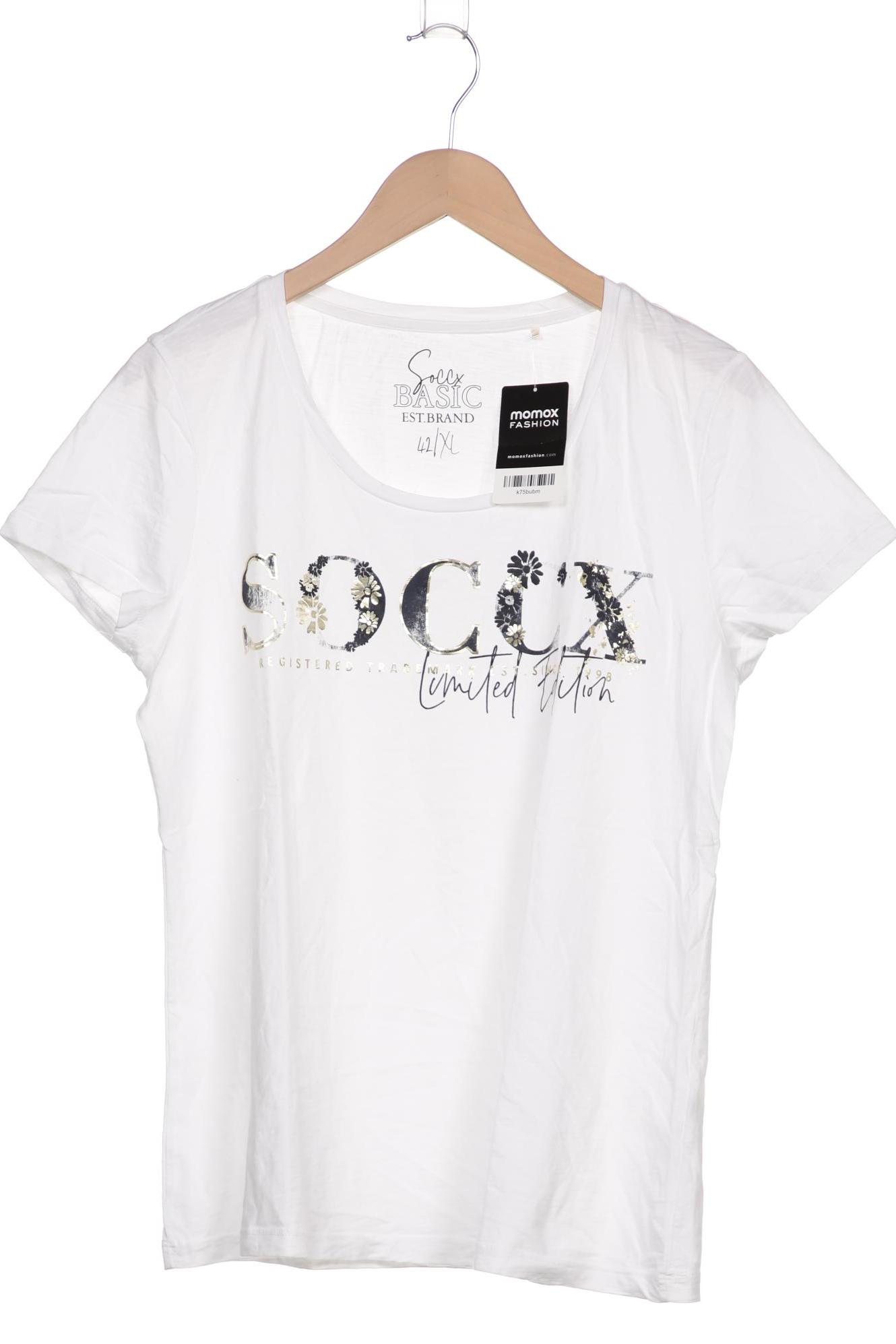 

SOCCX Damen T-Shirt, weiß
