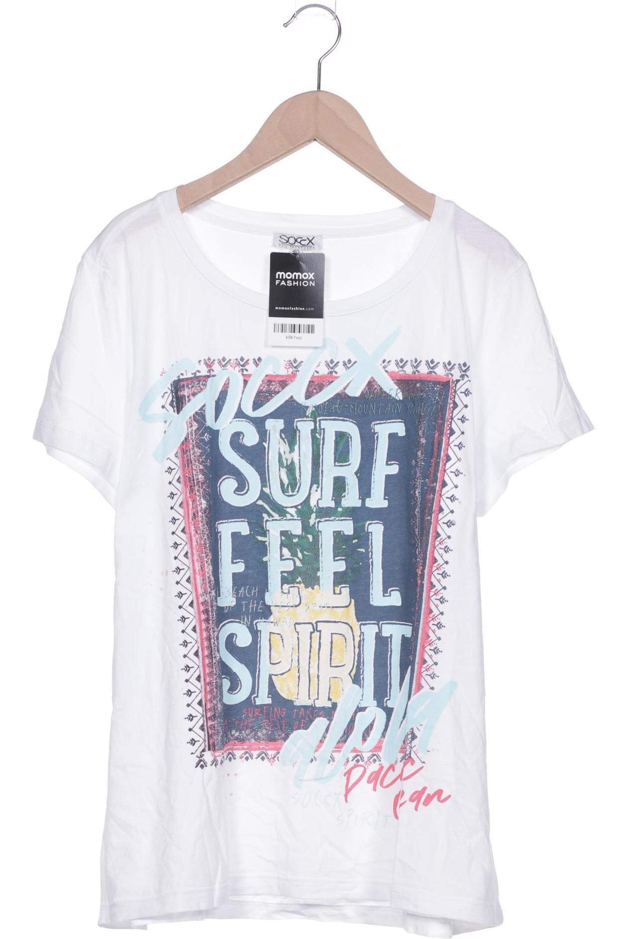 

Soccx Damen T-Shirt, weiß, Gr. 40