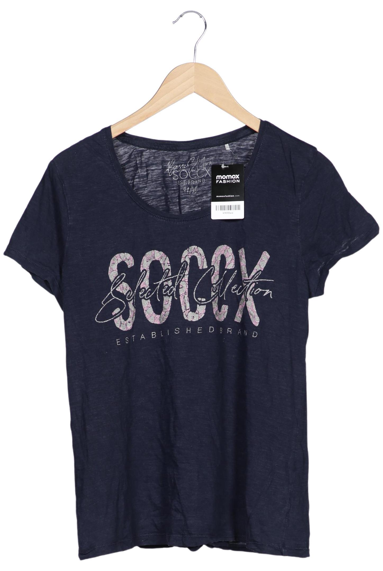 

Soccx Damen T-Shirt, marineblau, Gr. 42