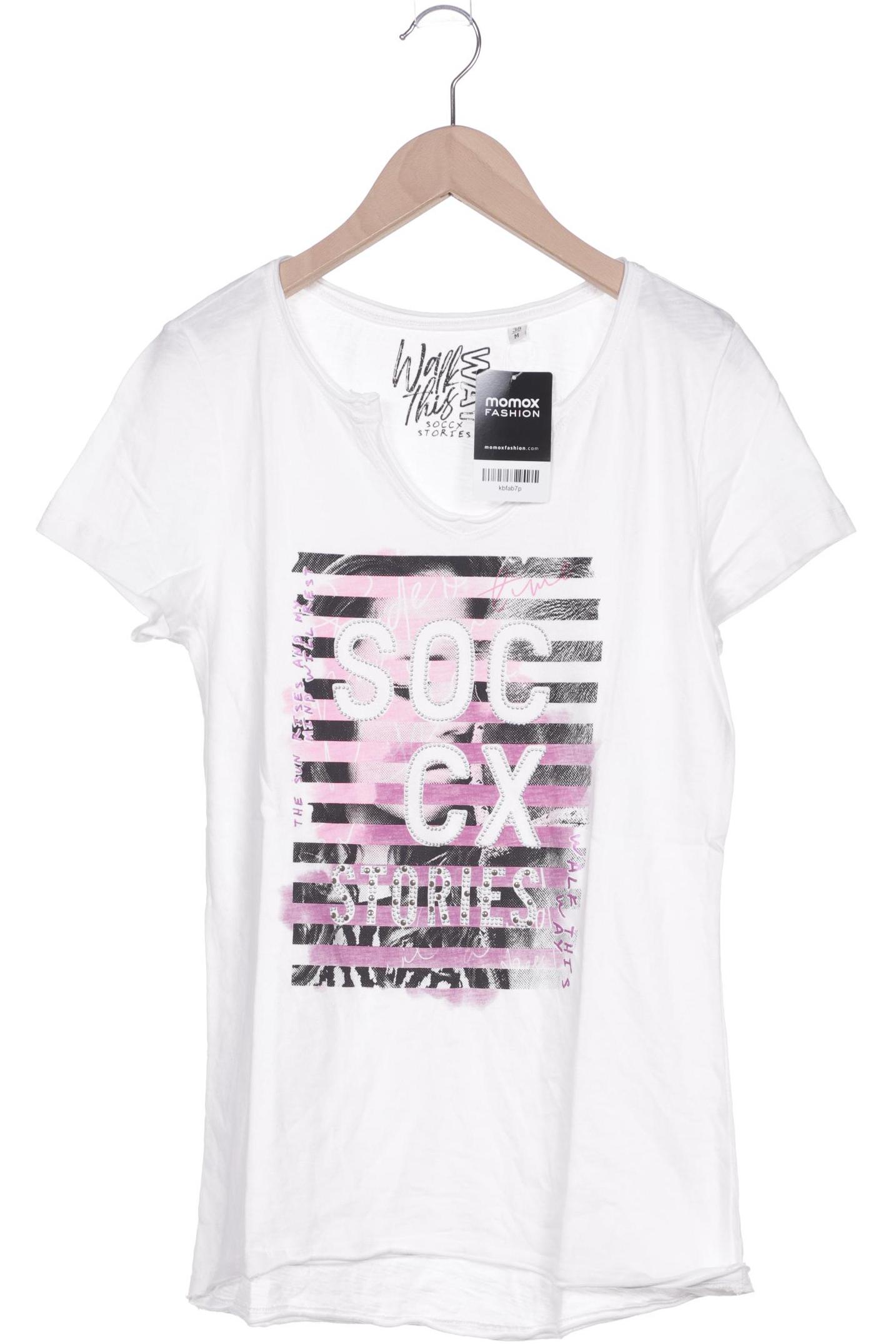 

Soccx Damen T-Shirt, weiß, Gr. 38