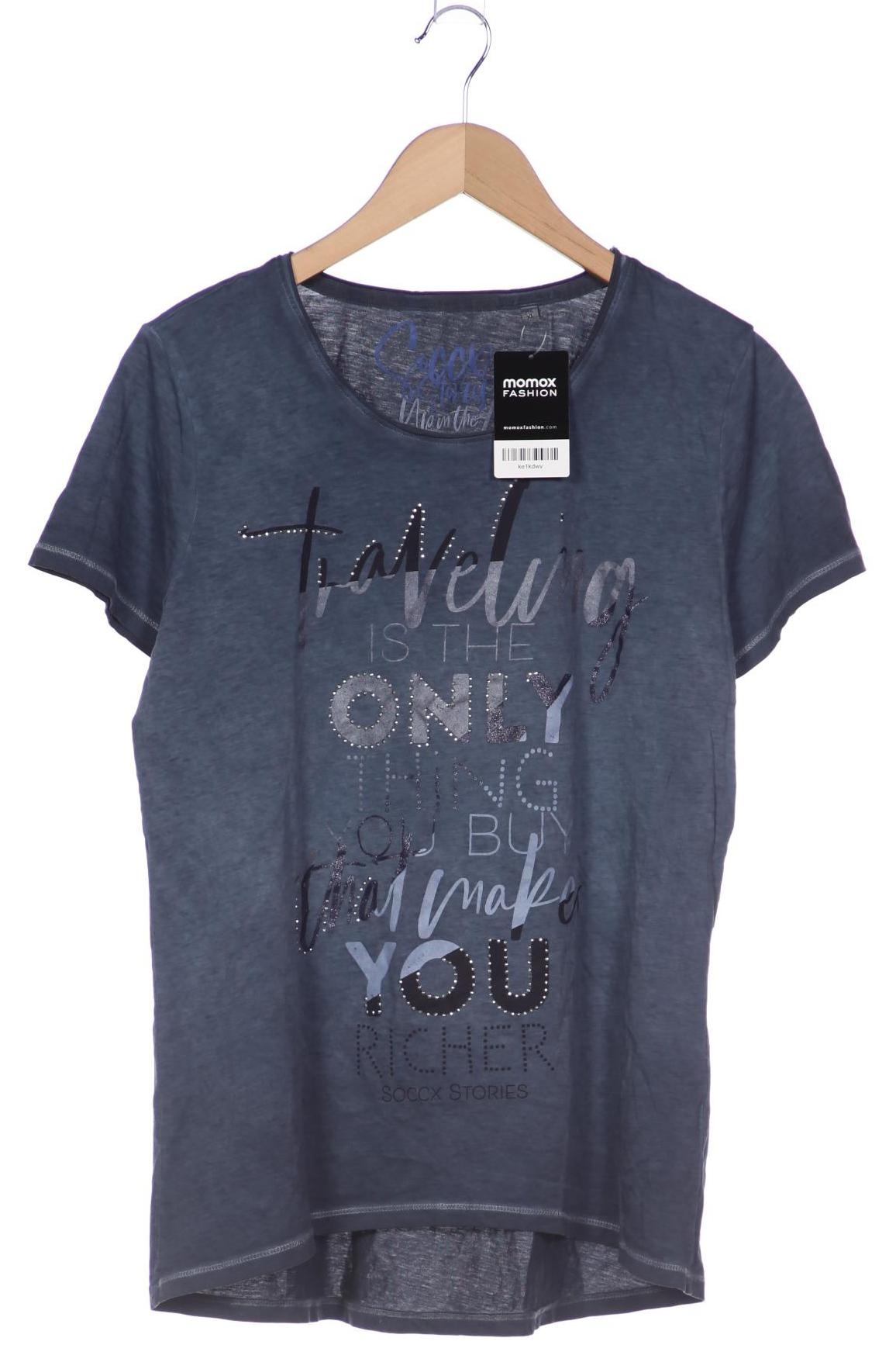 

Soccx Damen T-Shirt, marineblau, Gr. 42