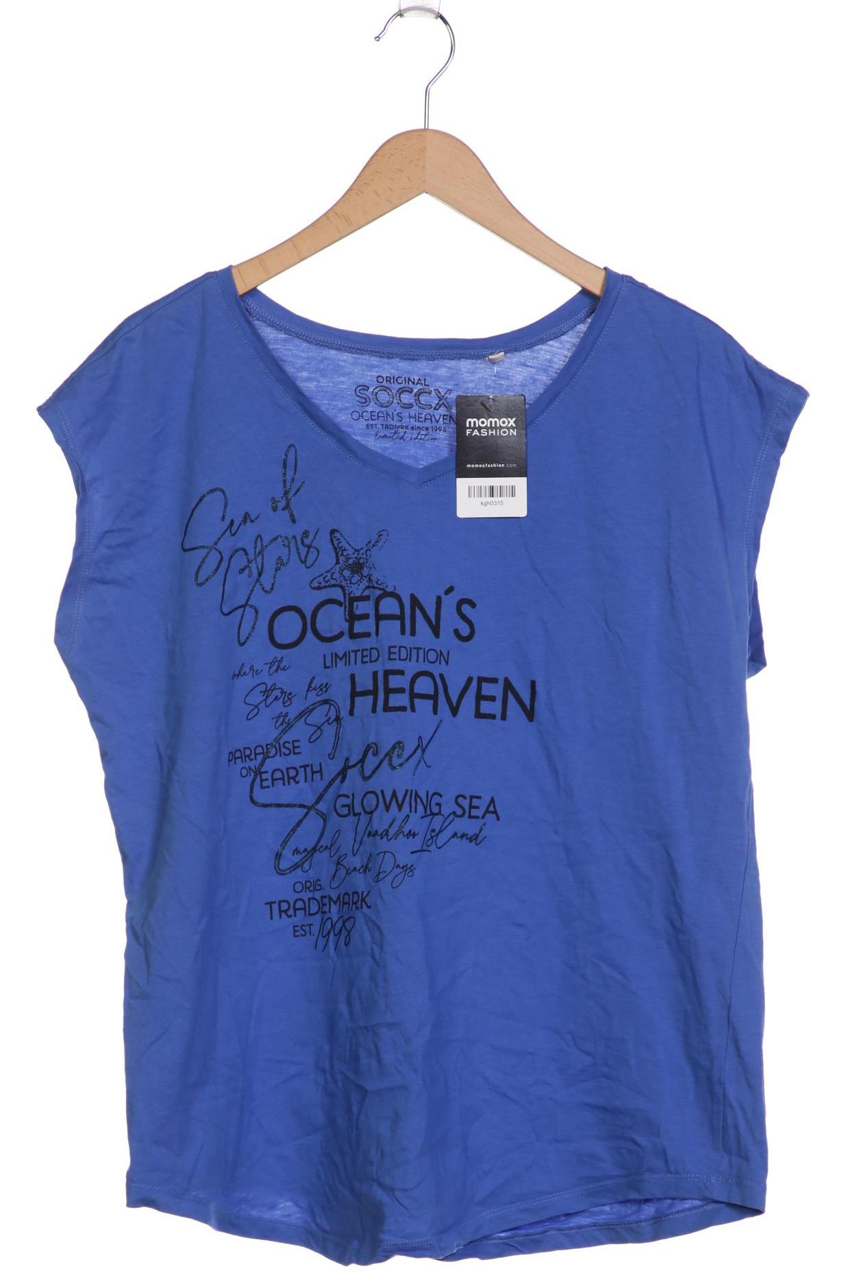

Soccx Damen T-Shirt, blau, Gr. 46