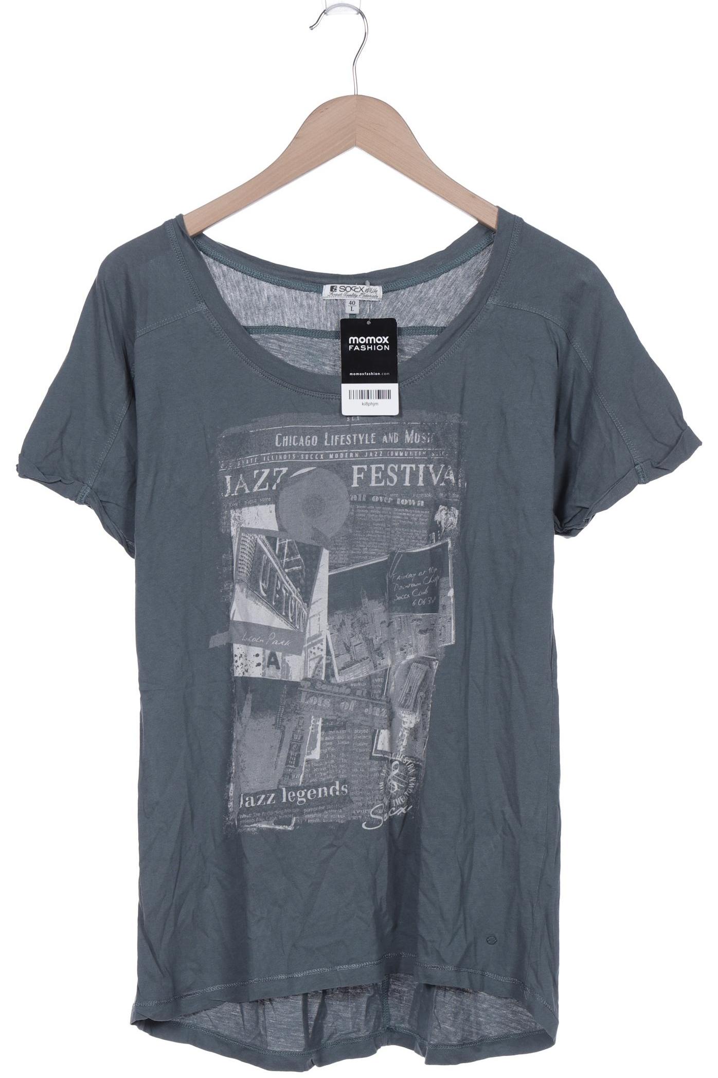 

Soccx Damen T-Shirt, türkis, Gr. 40