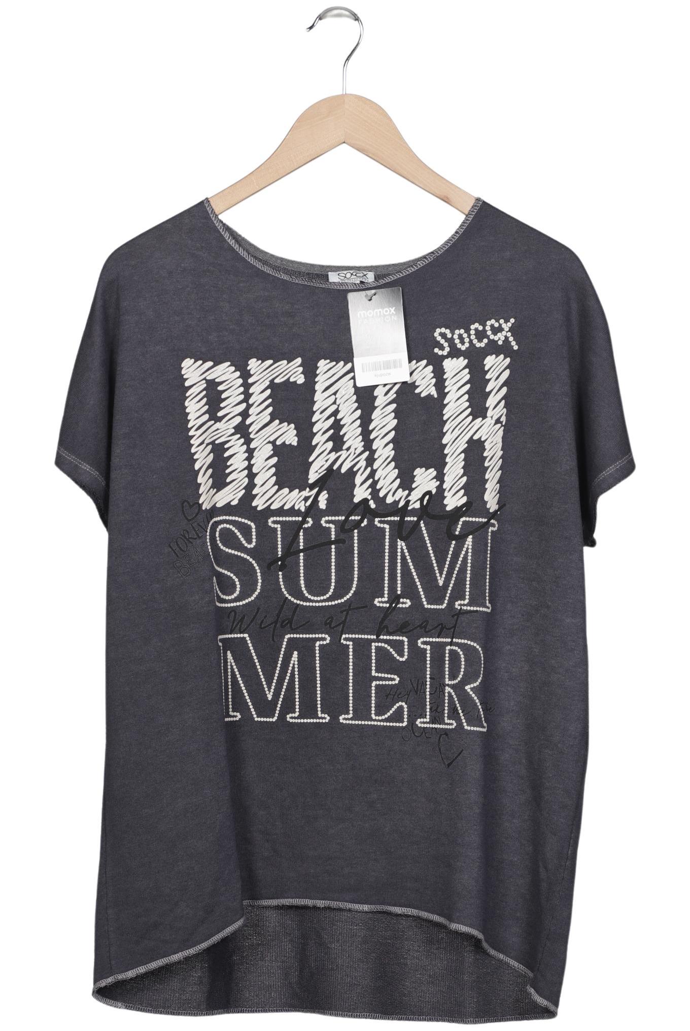 

Soccx Damen T-Shirt, grau, Gr. 36