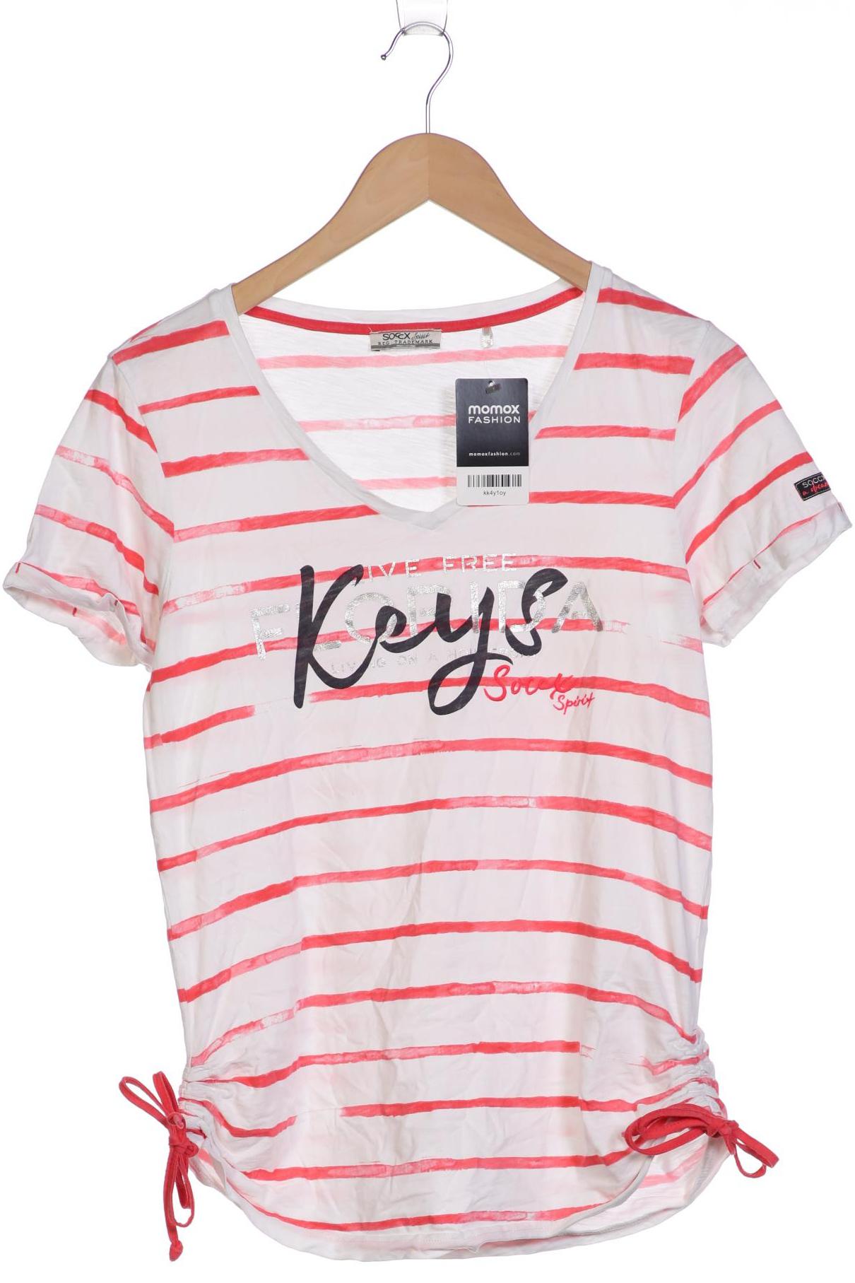 

SOCCX Damen T-Shirt, weiß