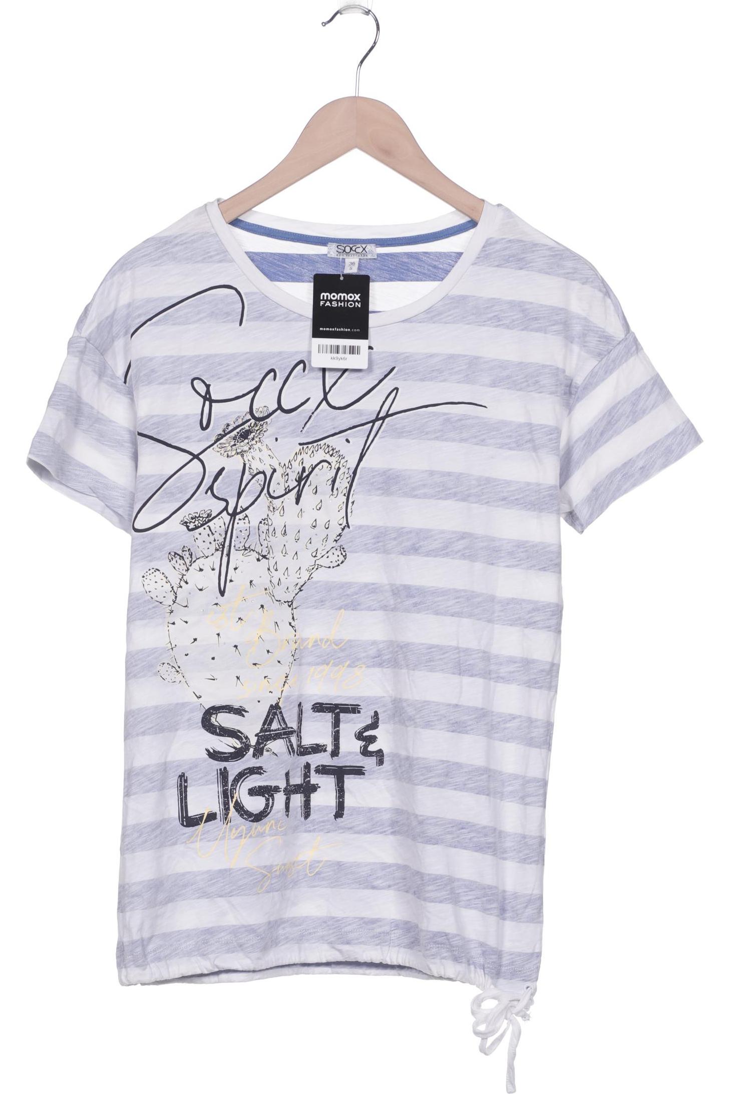 

SOCCX Damen T-Shirt, weiß