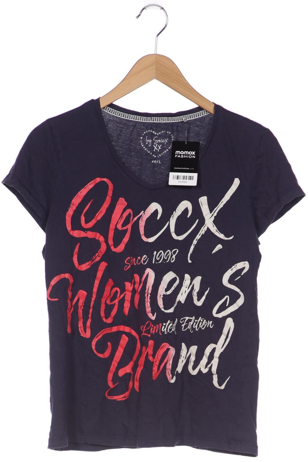 

SOCCX Damen T-Shirt, marineblau