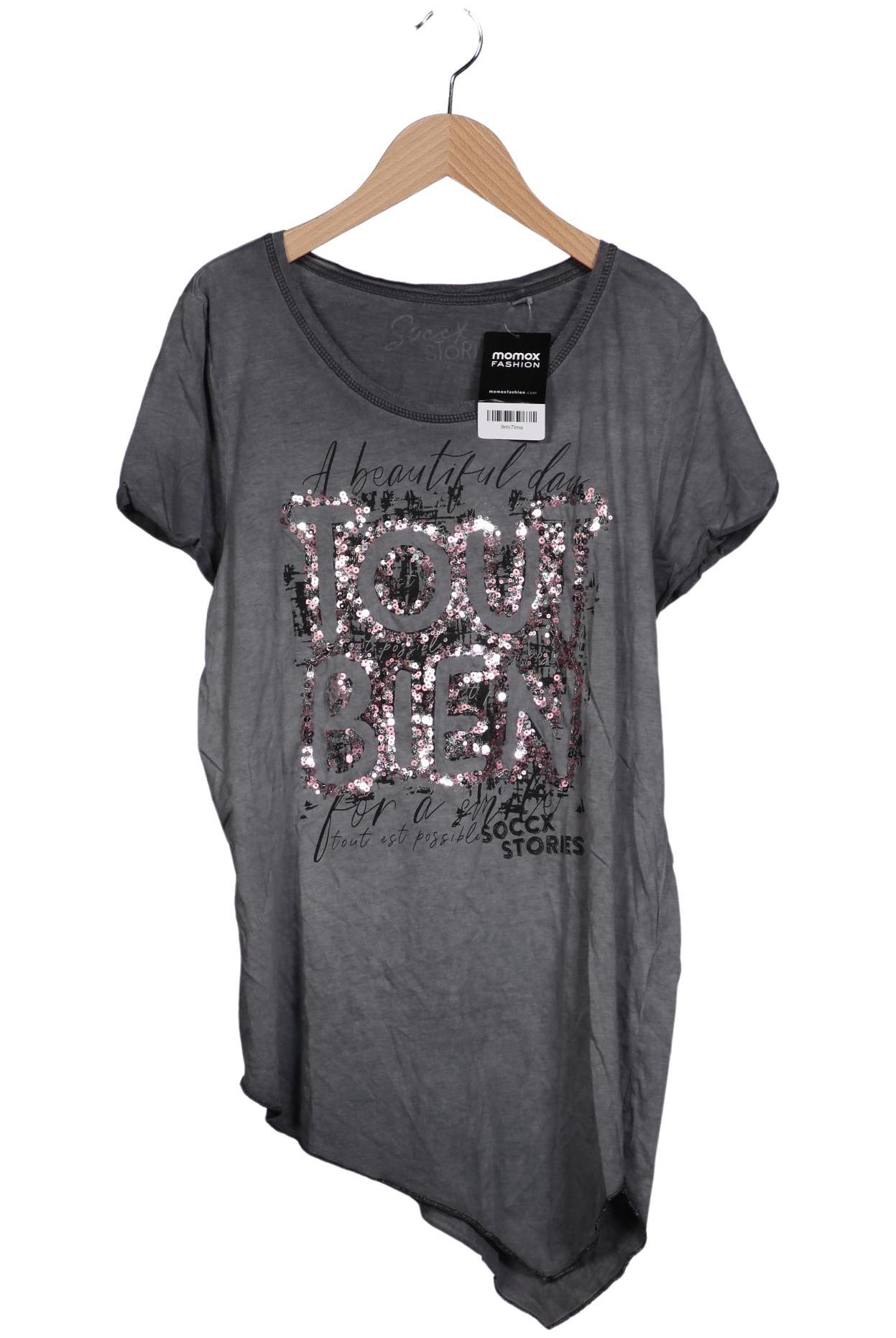 

Soccx Damen T-Shirt, grau, Gr. 42