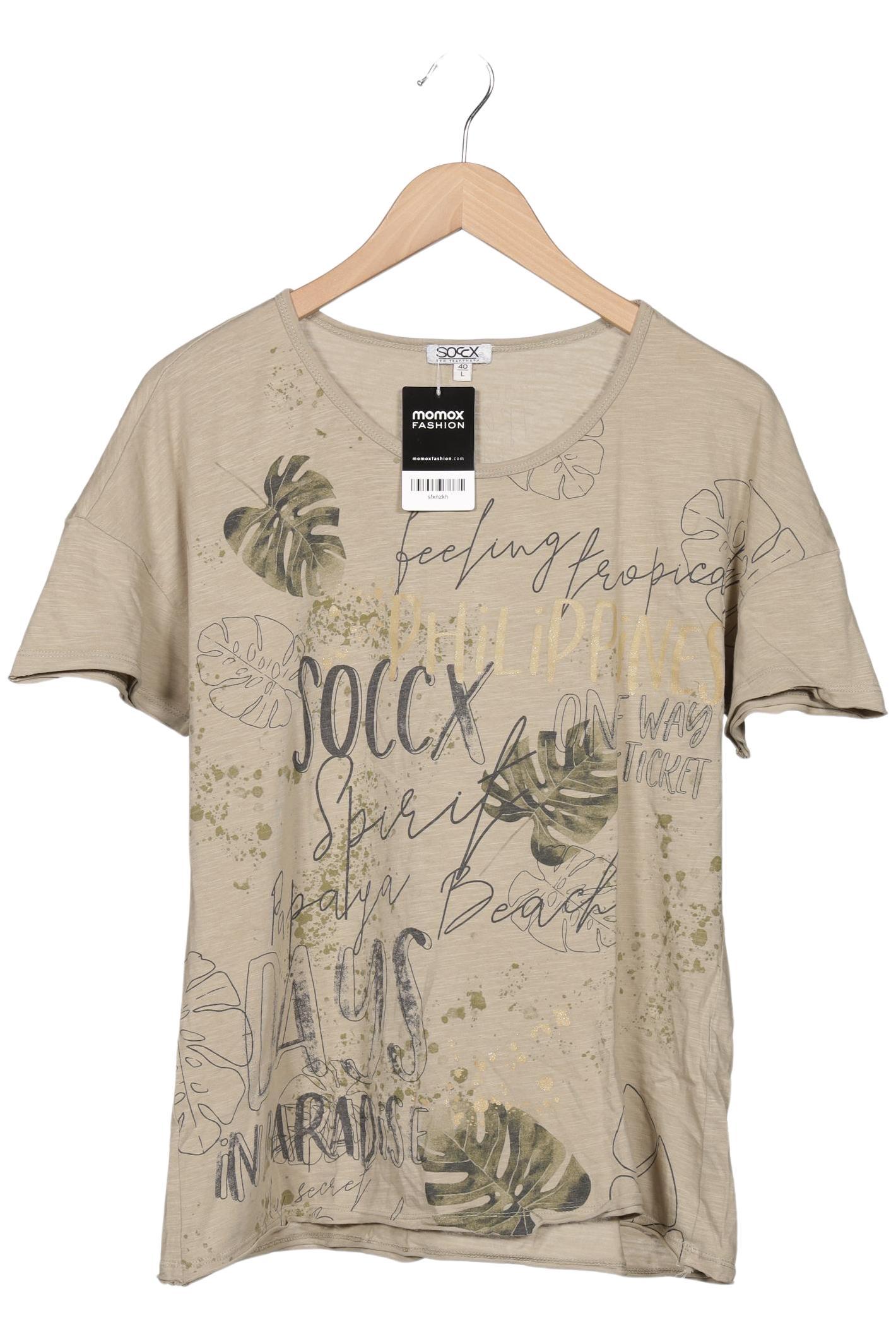 

Soccx Damen T-Shirt, hellgrün, Gr. 40