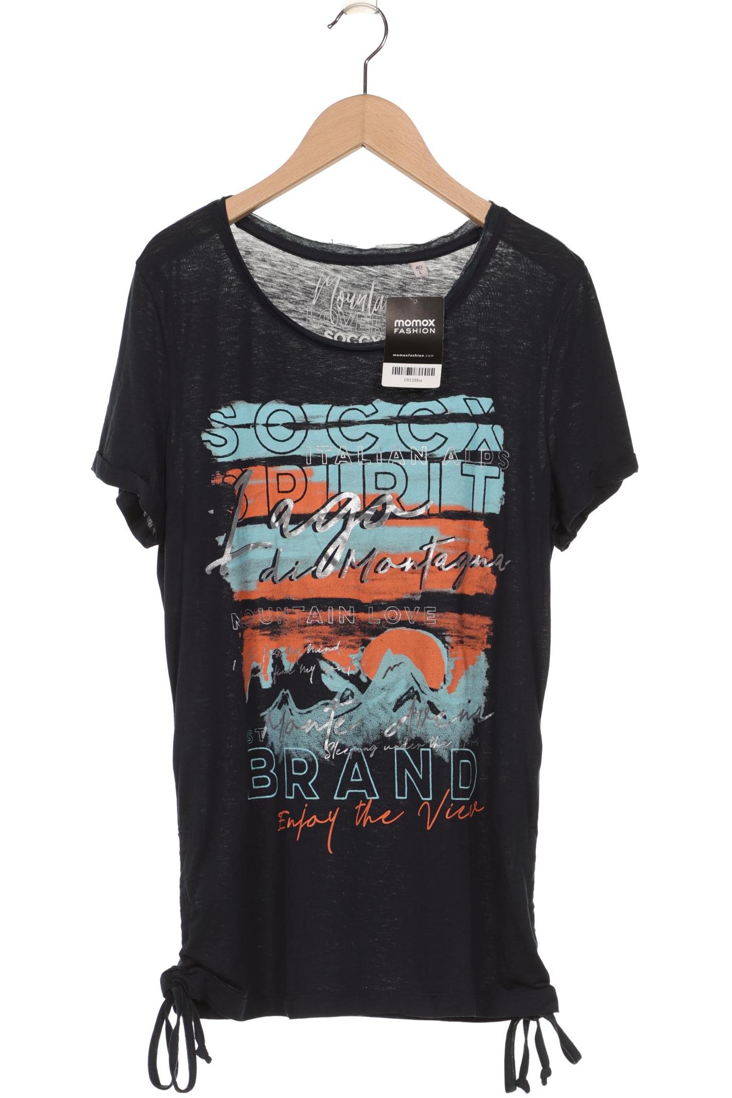 

Soccx Damen T-Shirt, marineblau, Gr. 40