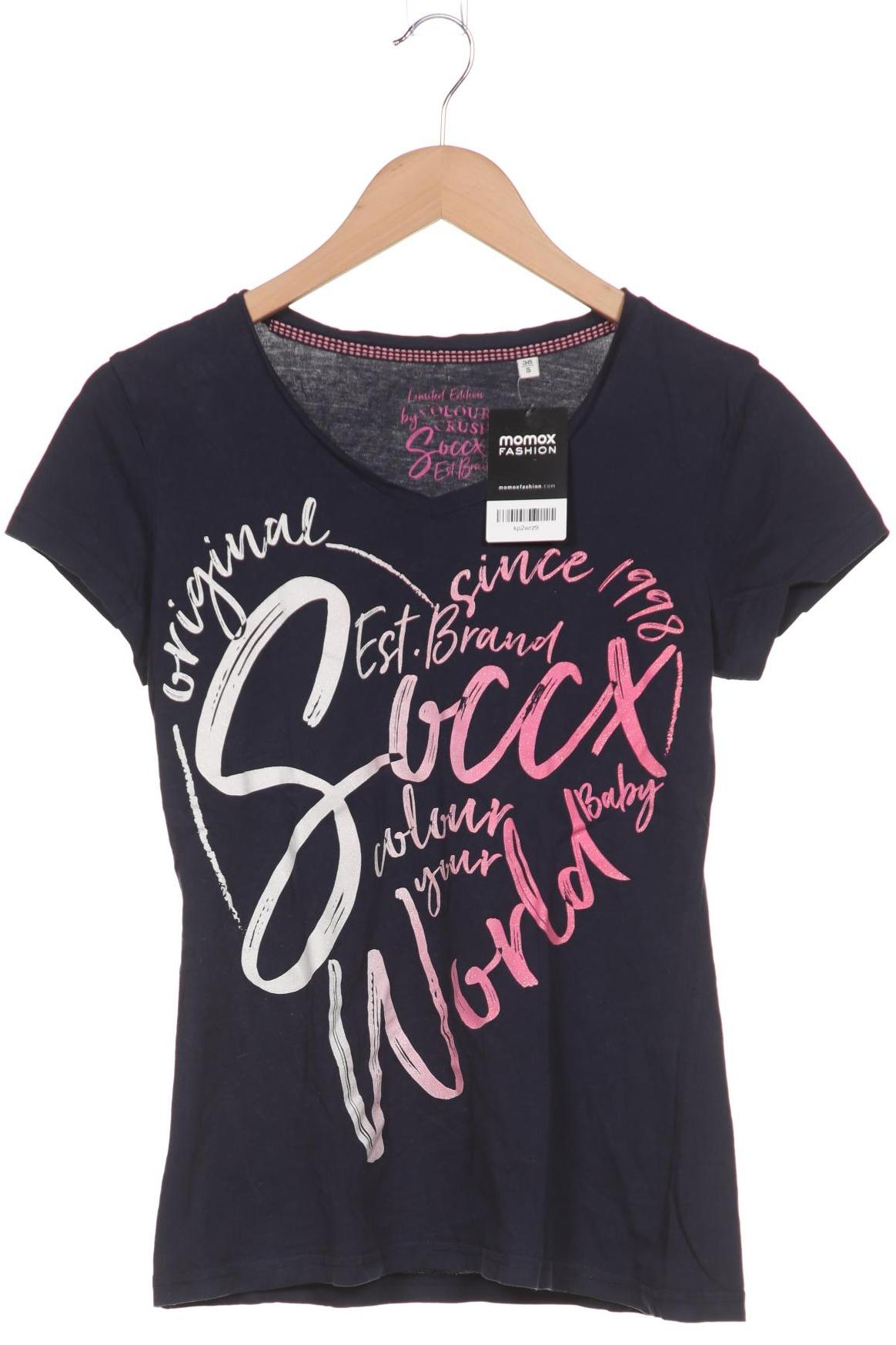 

Soccx Damen T-Shirt, marineblau, Gr. 36