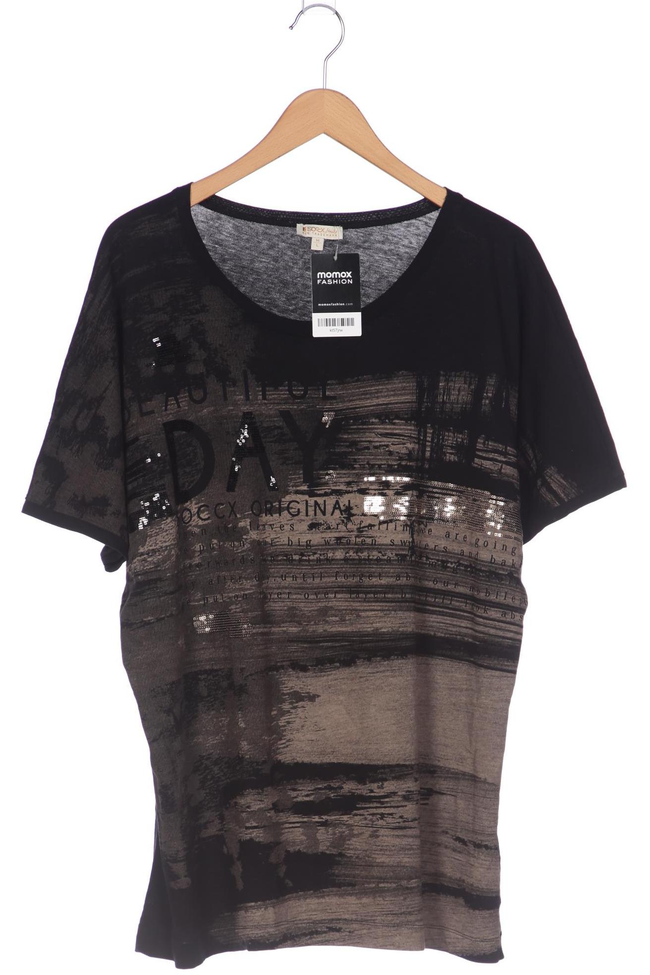 

Soccx Damen T-Shirt, schwarz, Gr. 38