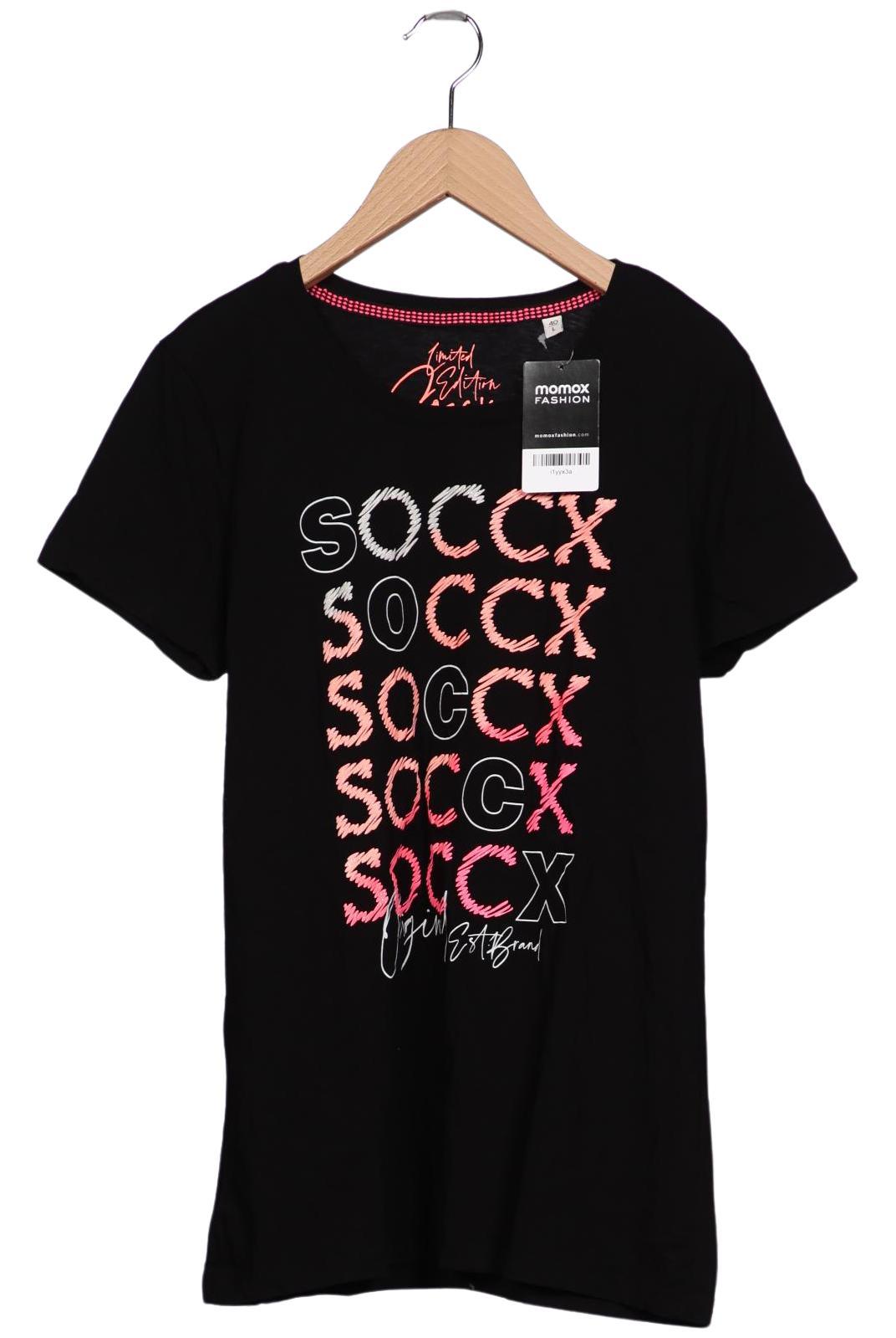 

Soccx Damen T-Shirt, schwarz, Gr. 40