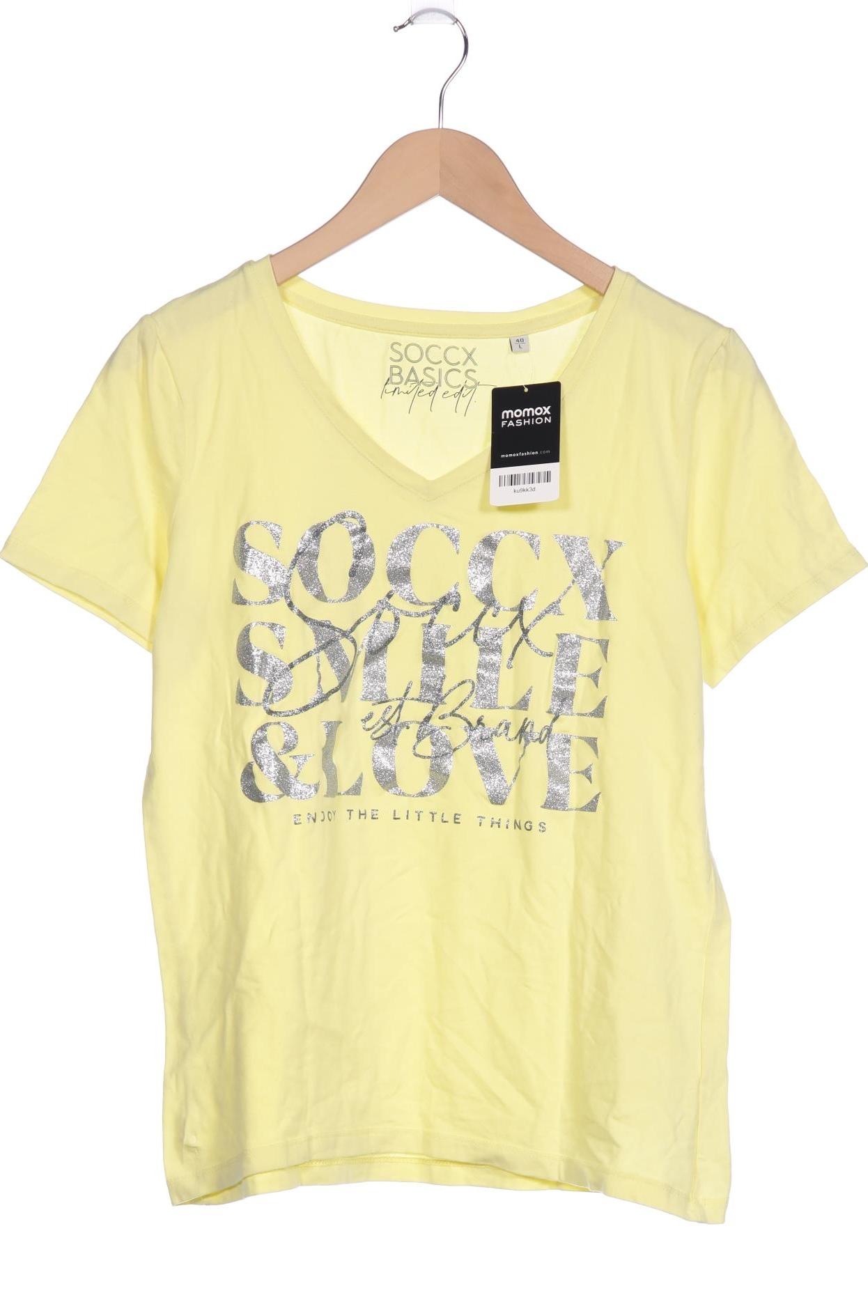 

Soccx Damen T-Shirt, cremeweiß, Gr. 40