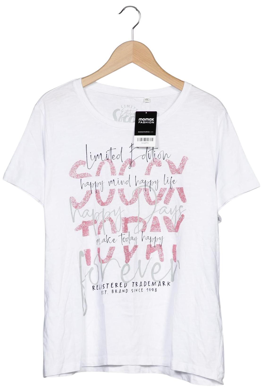 

Soccx Damen T-Shirt, weiß, Gr. 44