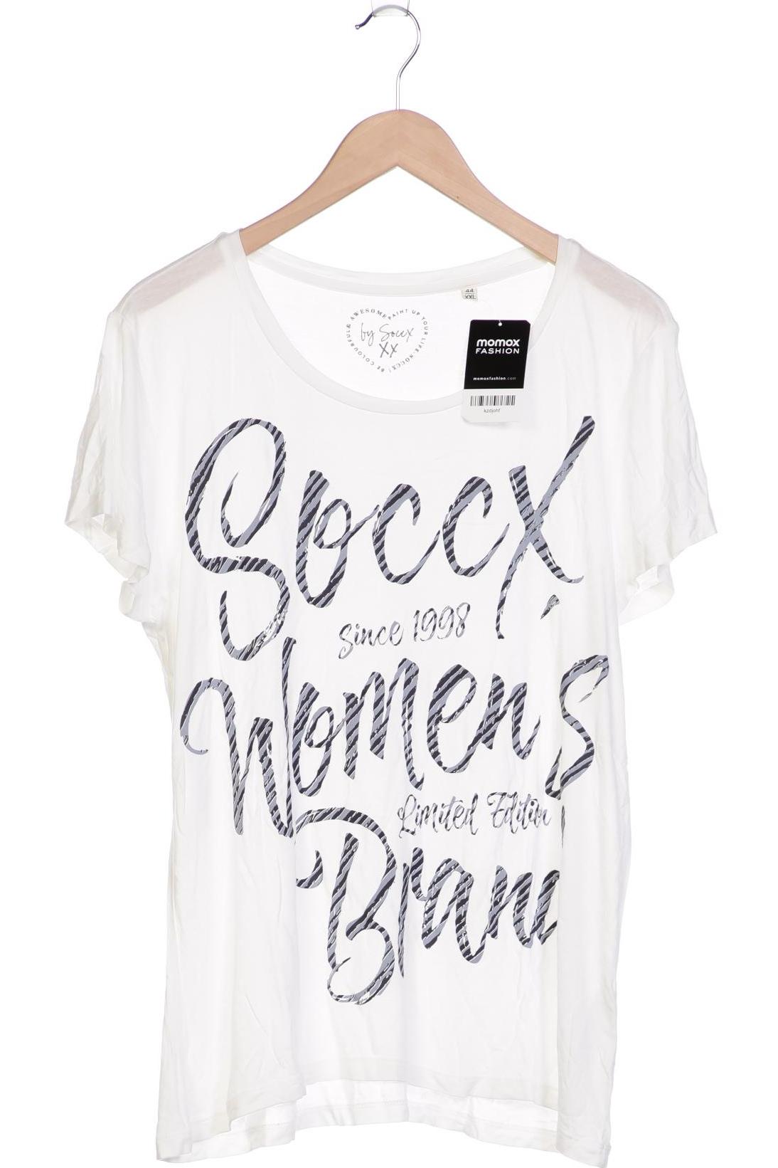 

Soccx Damen T-Shirt, weiß, Gr. 44