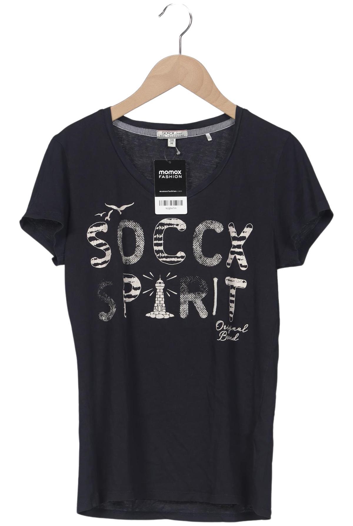 

Soccx Damen T-Shirt, marineblau, Gr. 38