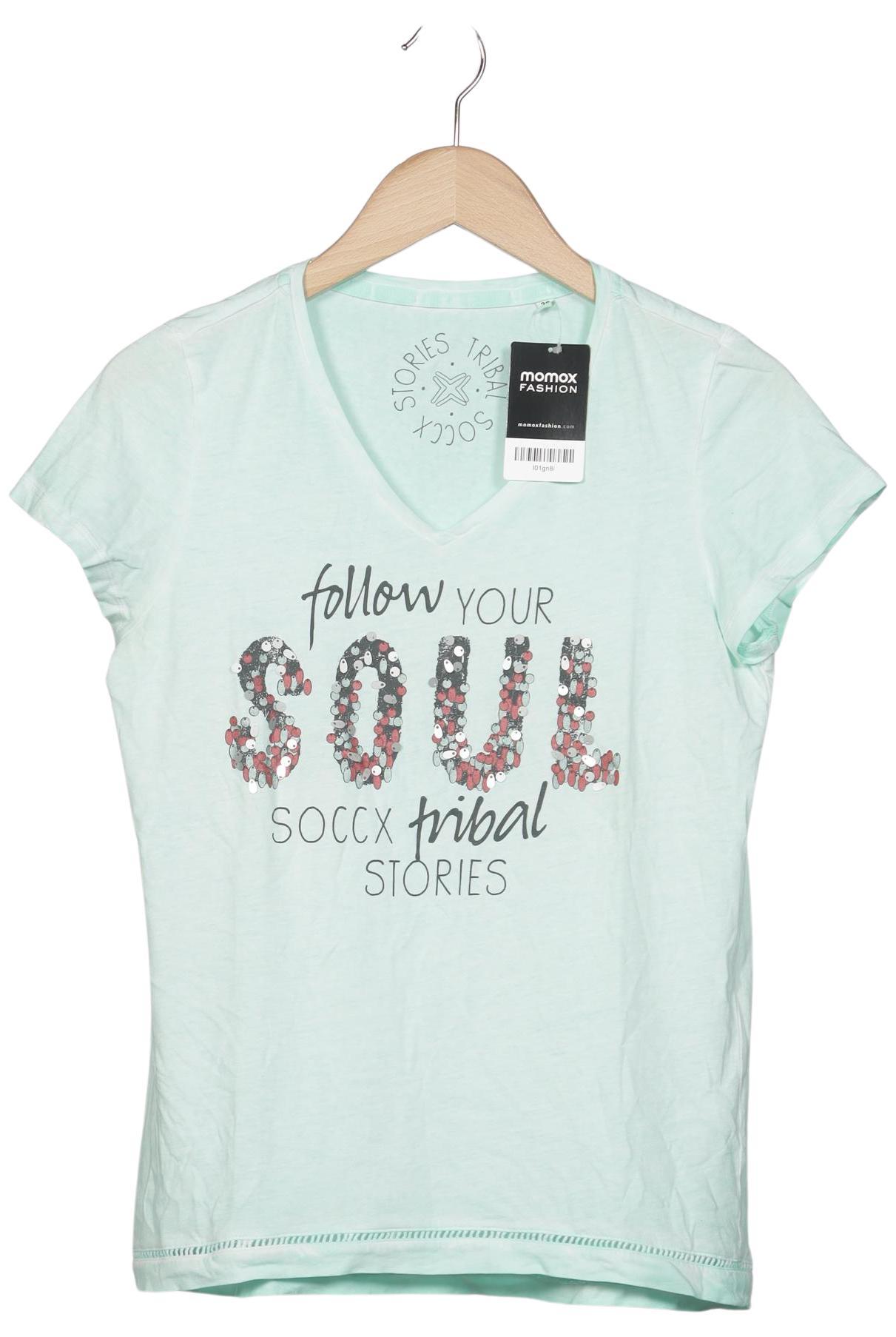 

Soccx Damen T-Shirt, hellgrün, Gr. 36