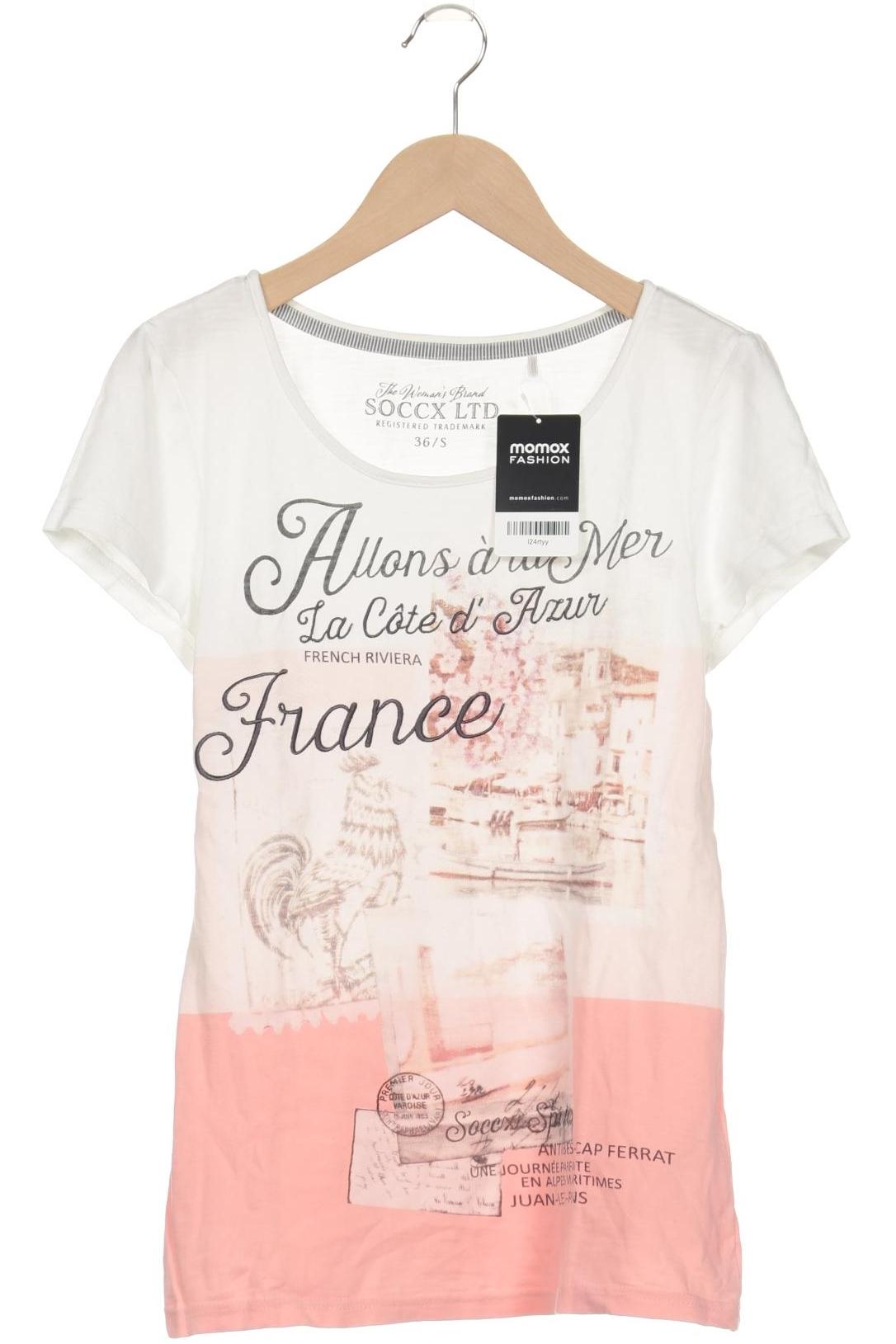 

Soccx Damen T-Shirt, weiß, Gr. 36