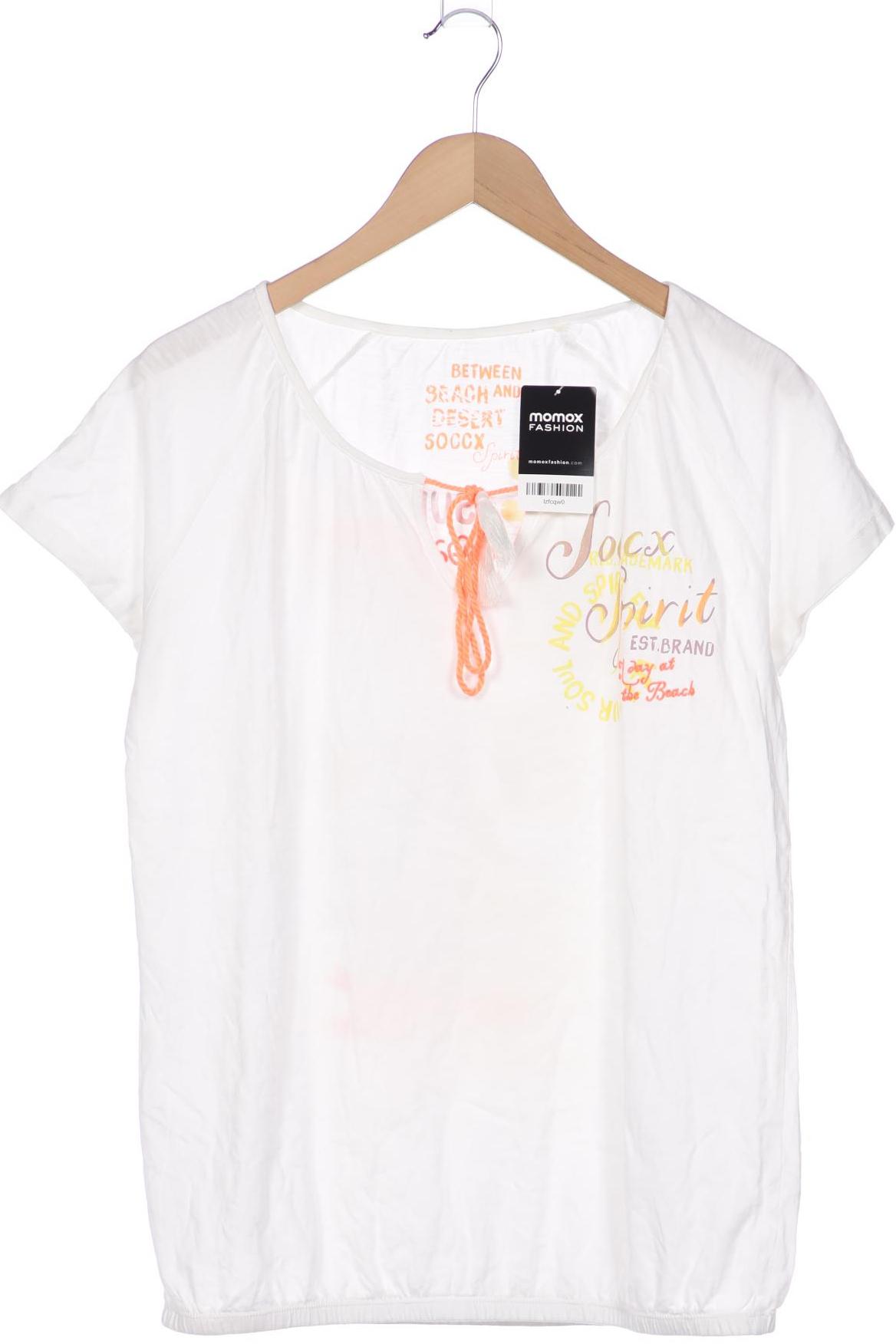 

Soccx Damen T-Shirt, weiß, Gr. 44