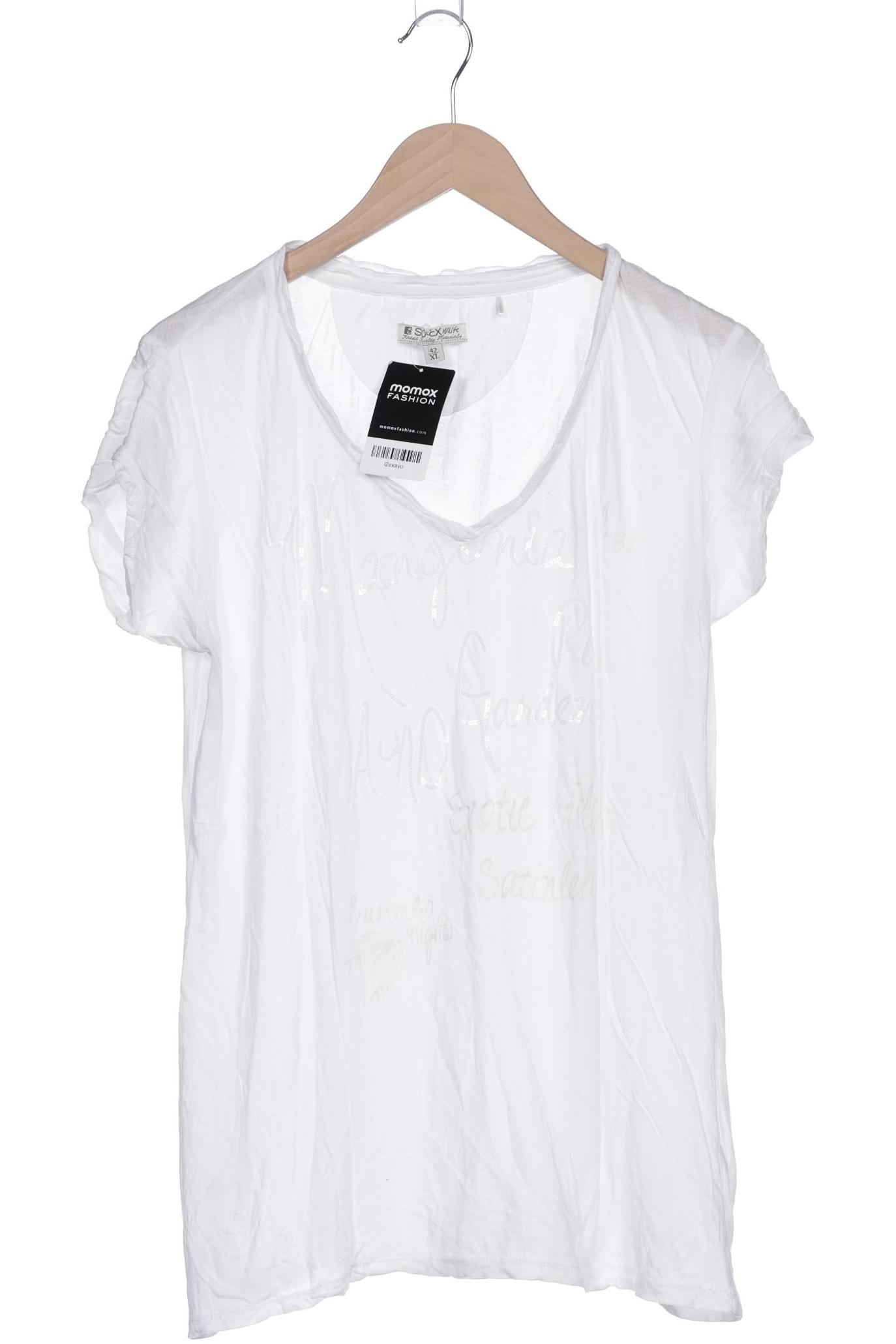 

Soccx Damen T-Shirt, weiß, Gr. 42