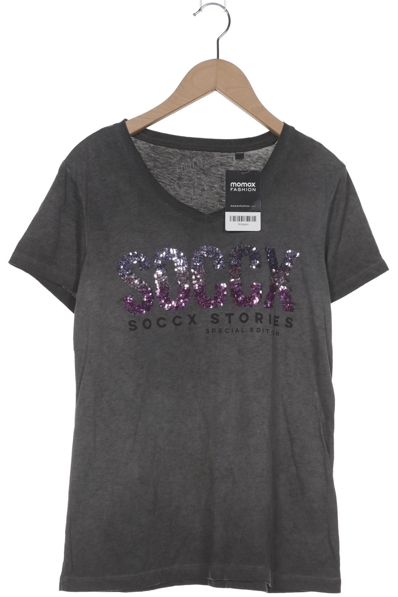 

Soccx Damen T-Shirt, grau, Gr. 40