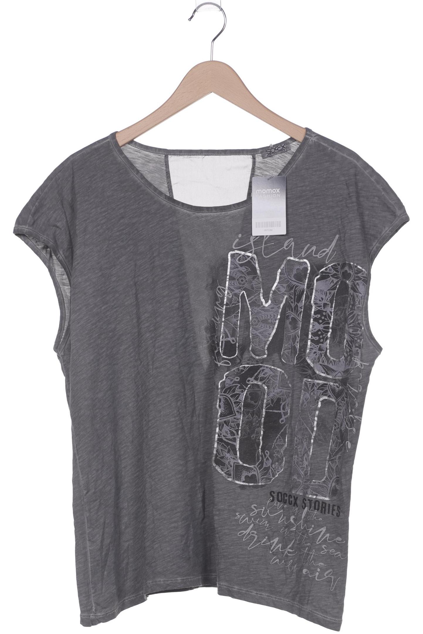 

Soccx Damen T-Shirt, grau, Gr. 46