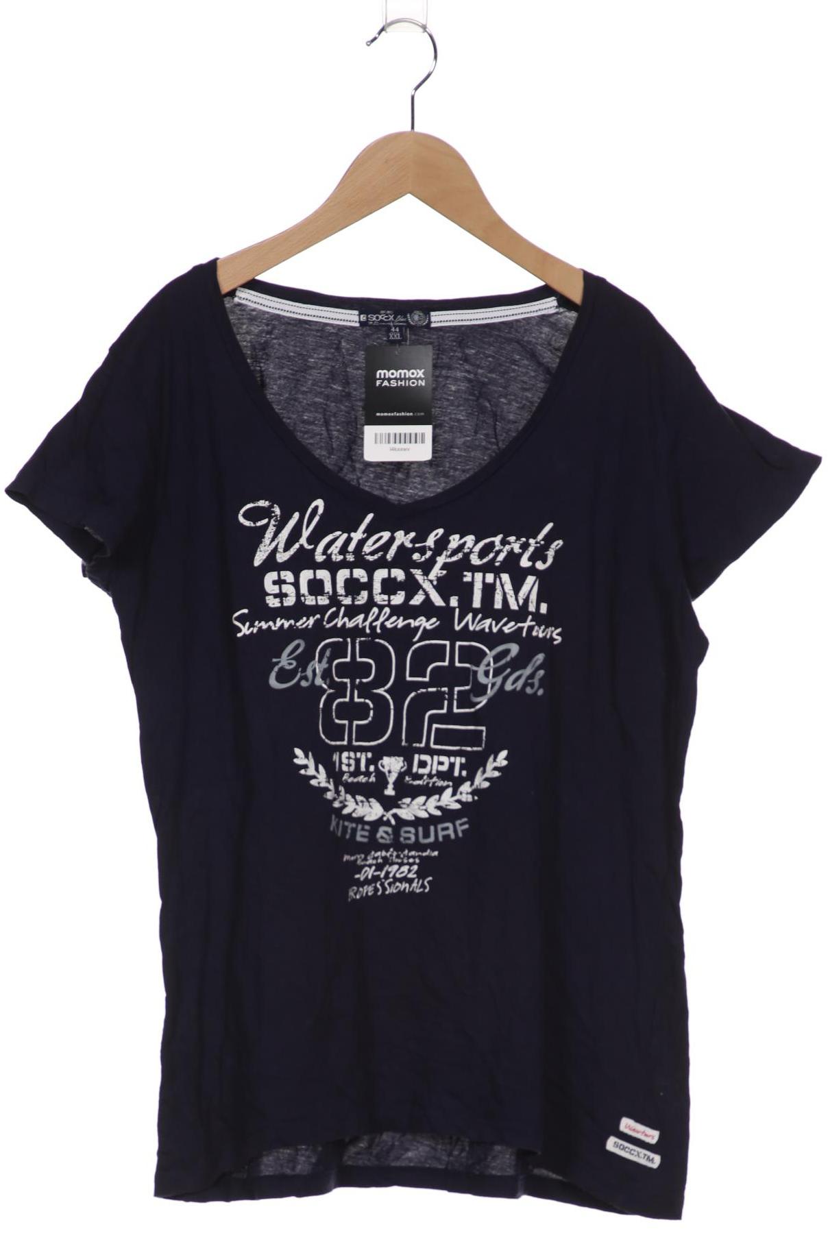 

SOCCX Damen T-Shirt, marineblau