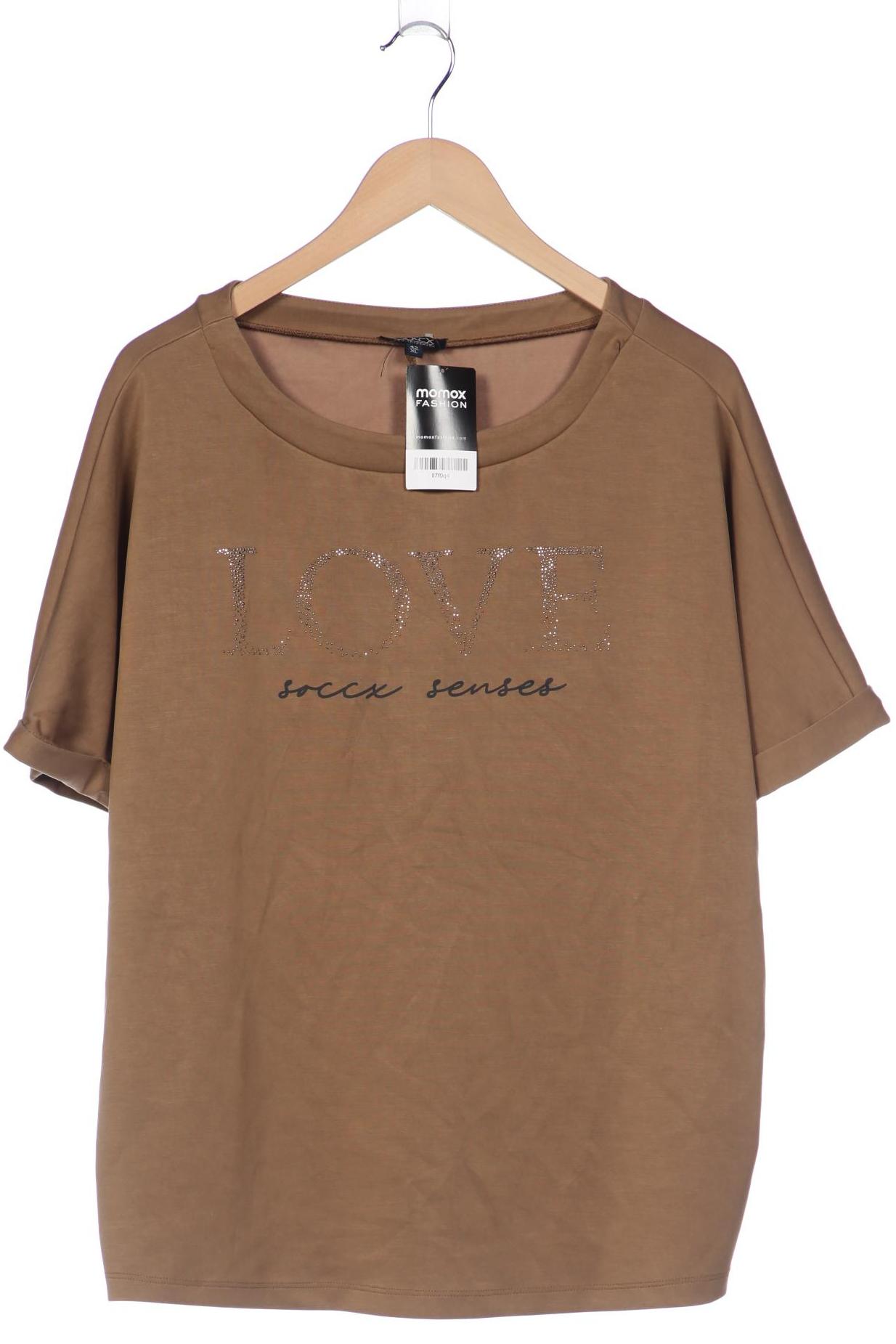 

Soccx Damen T-Shirt, braun, Gr. 42