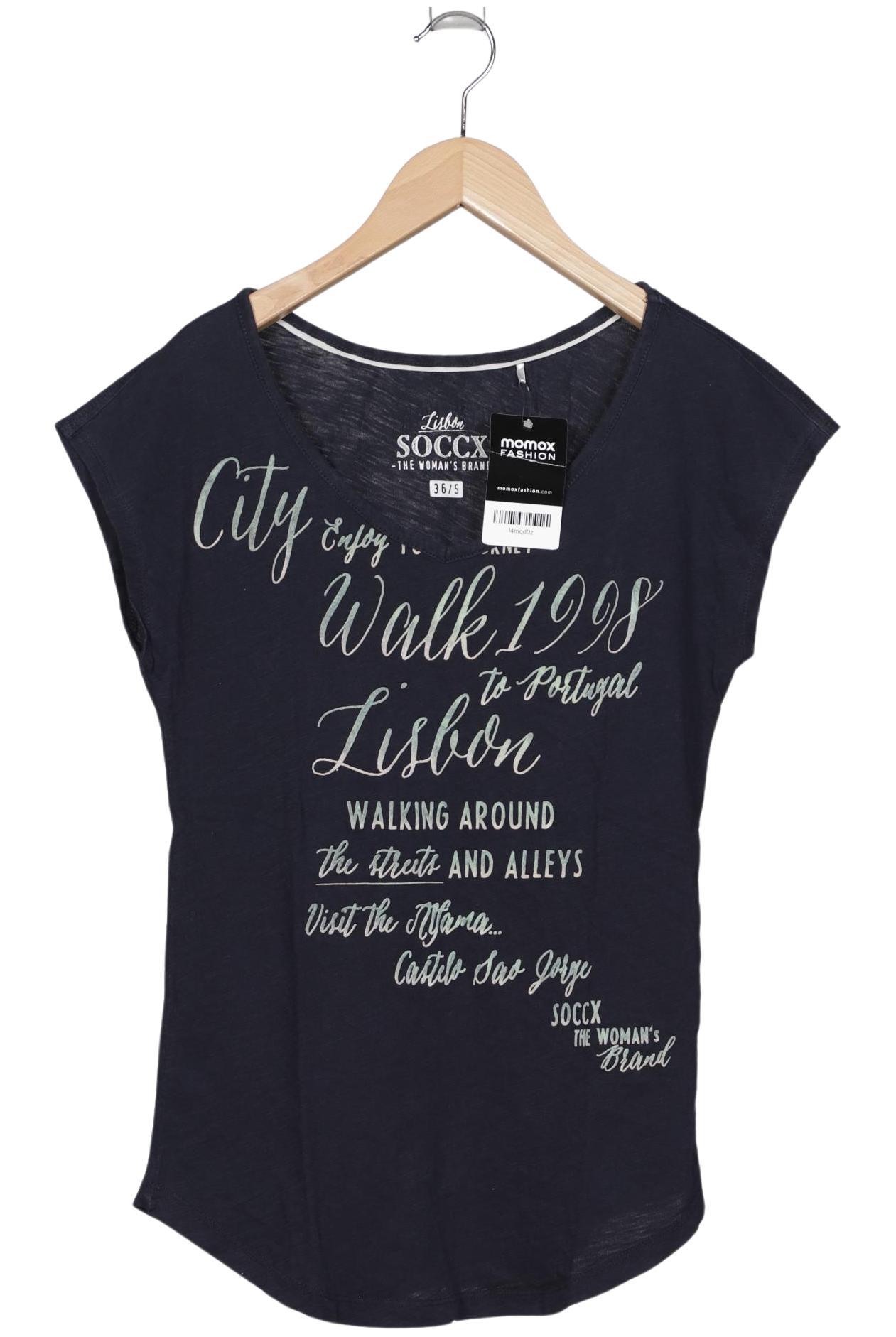

Soccx Damen T-Shirt, marineblau, Gr. 36