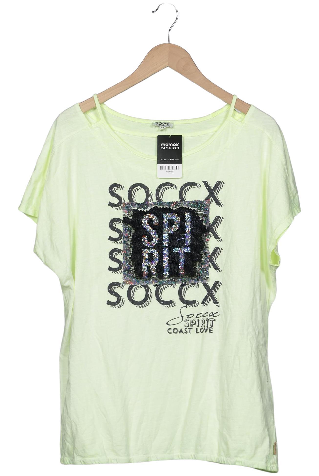 

Soccx Damen T-Shirt, hellgrün, Gr. 44