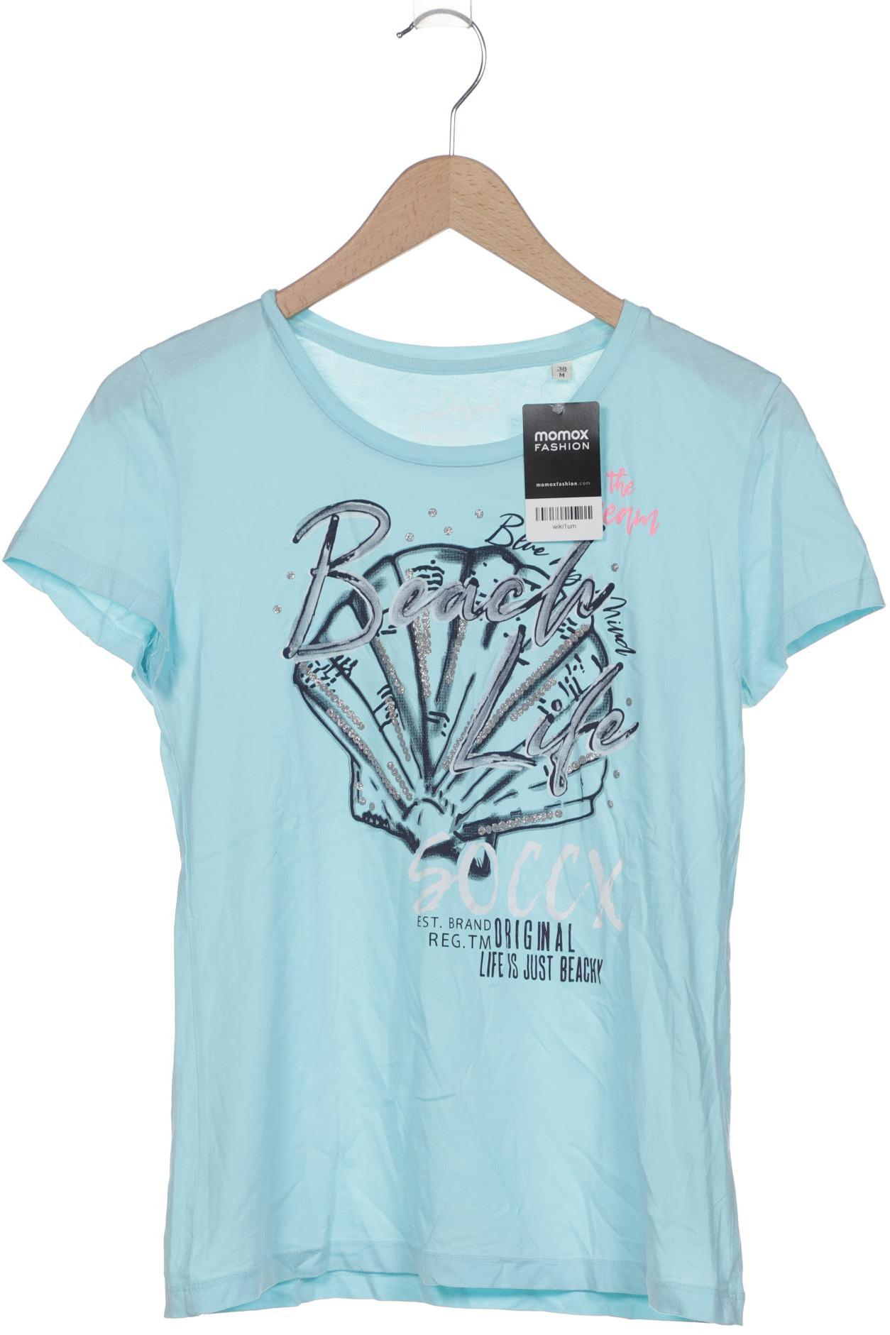 

Soccx Damen T-Shirt, blau, Gr. 38