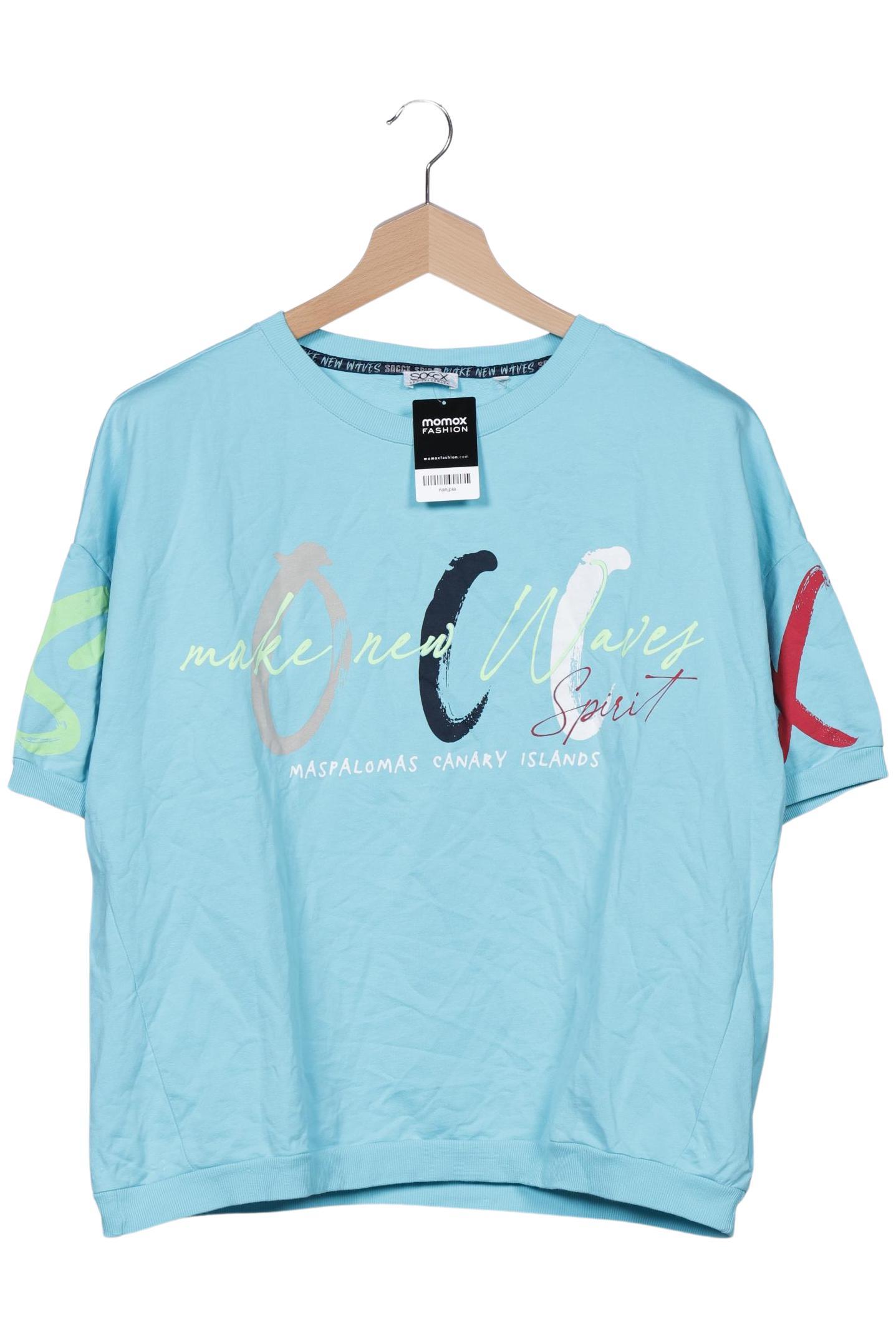 

Soccx Damen T-Shirt, blau, Gr. 48