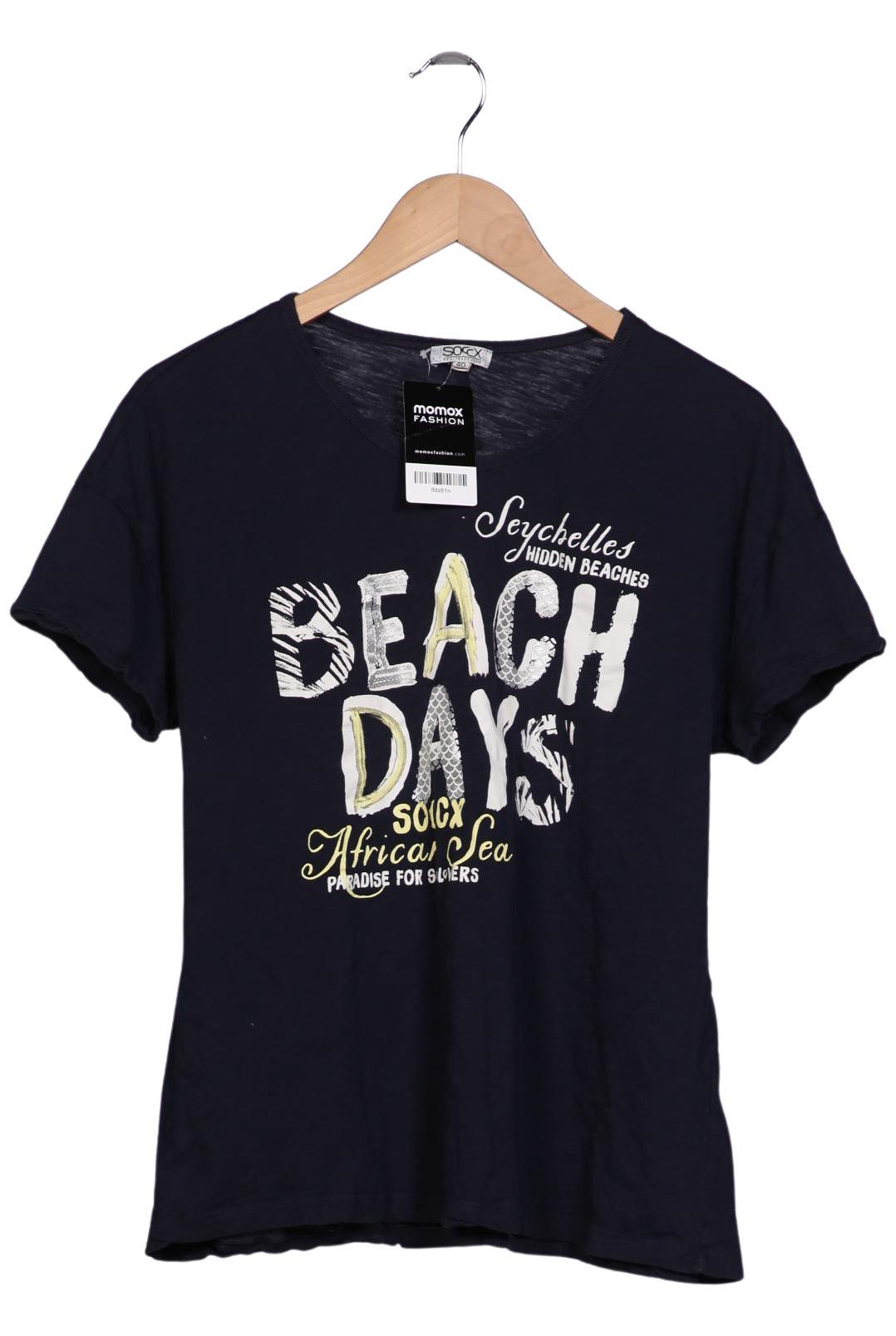 

Soccx Damen T-Shirt, marineblau, Gr. 40