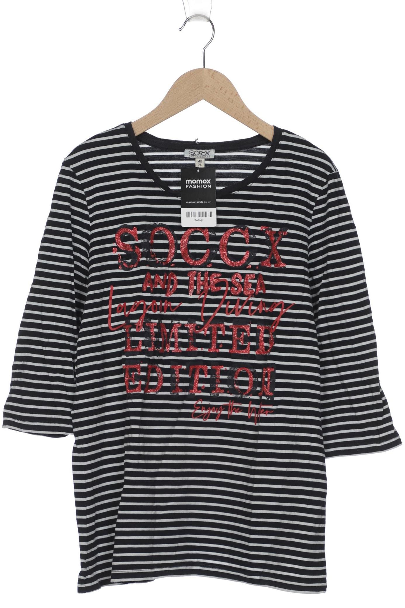 

Soccx Damen T-Shirt, marineblau, Gr. 42