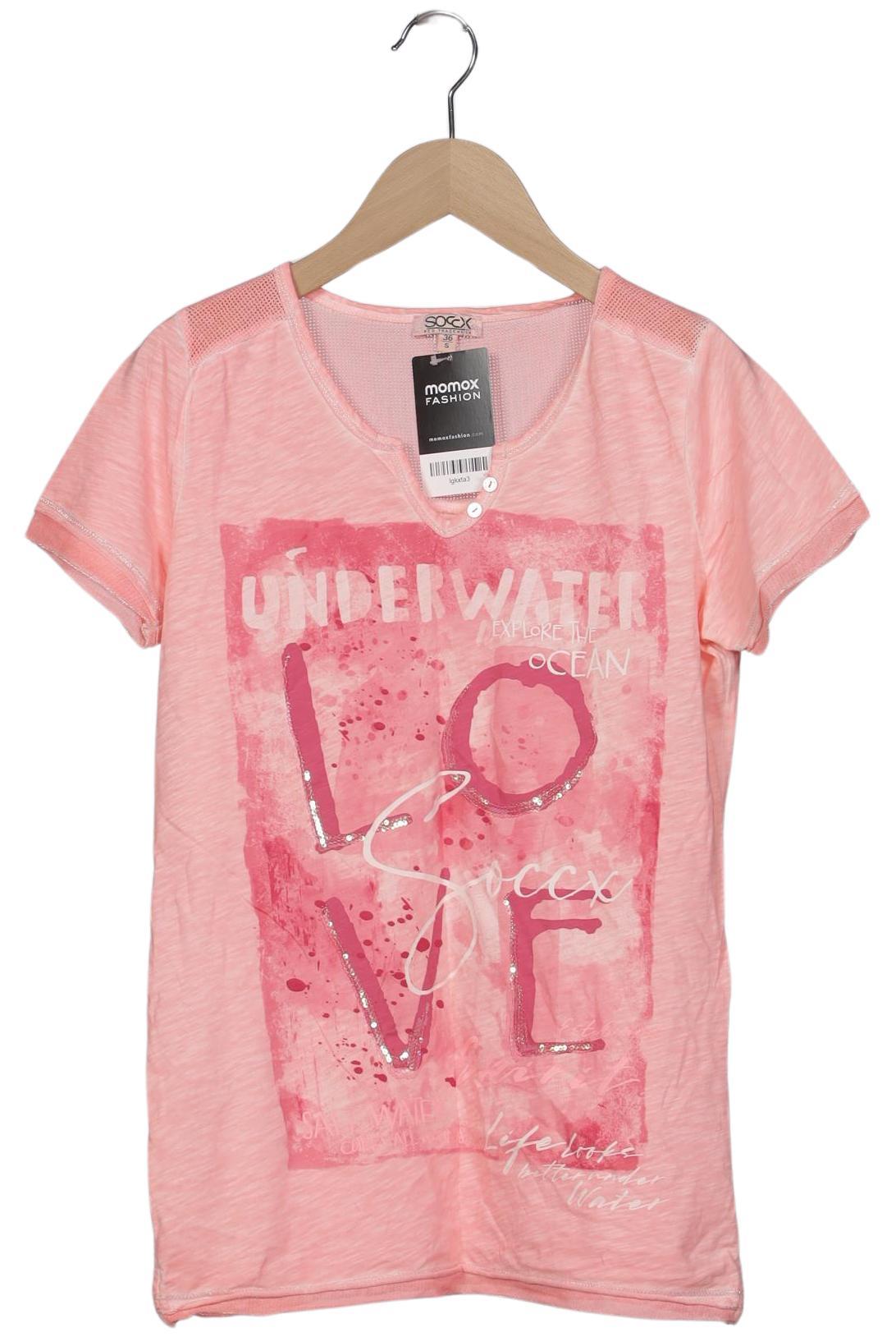 

Soccx Damen T-Shirt, pink, Gr. 36