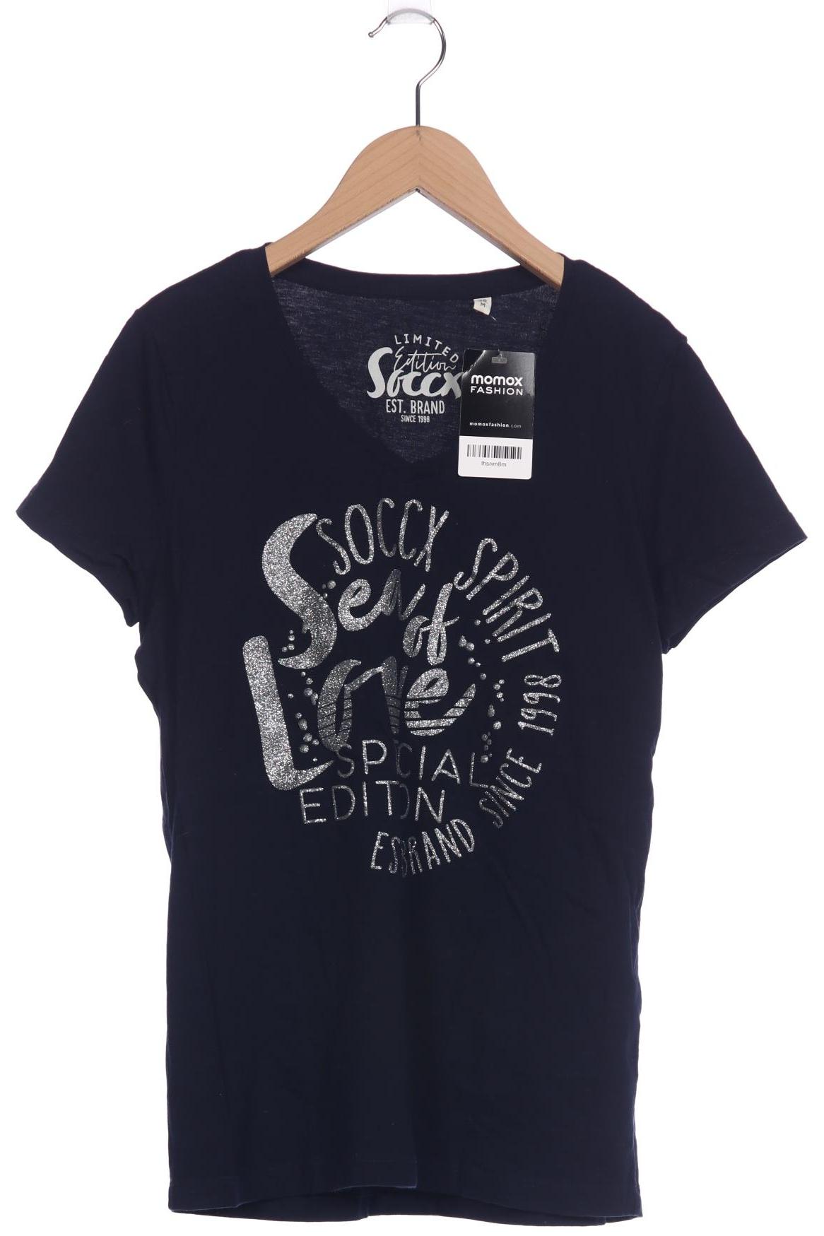 

Soccx Damen T-Shirt, marineblau, Gr. 38
