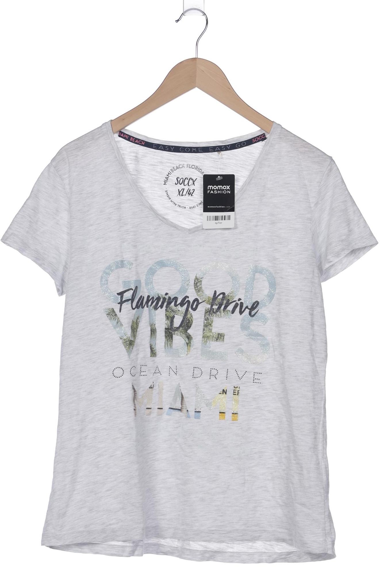 

Soccx Damen T-Shirt, grau, Gr. 42