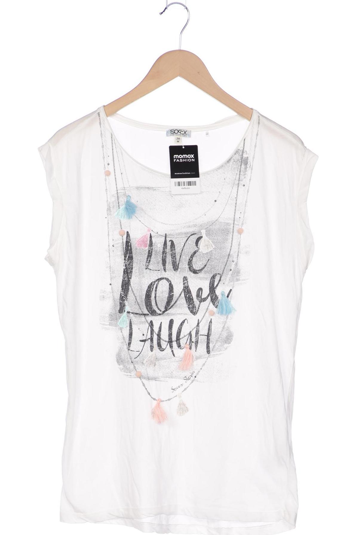 

Soccx Damen T-Shirt, weiß, Gr. 38
